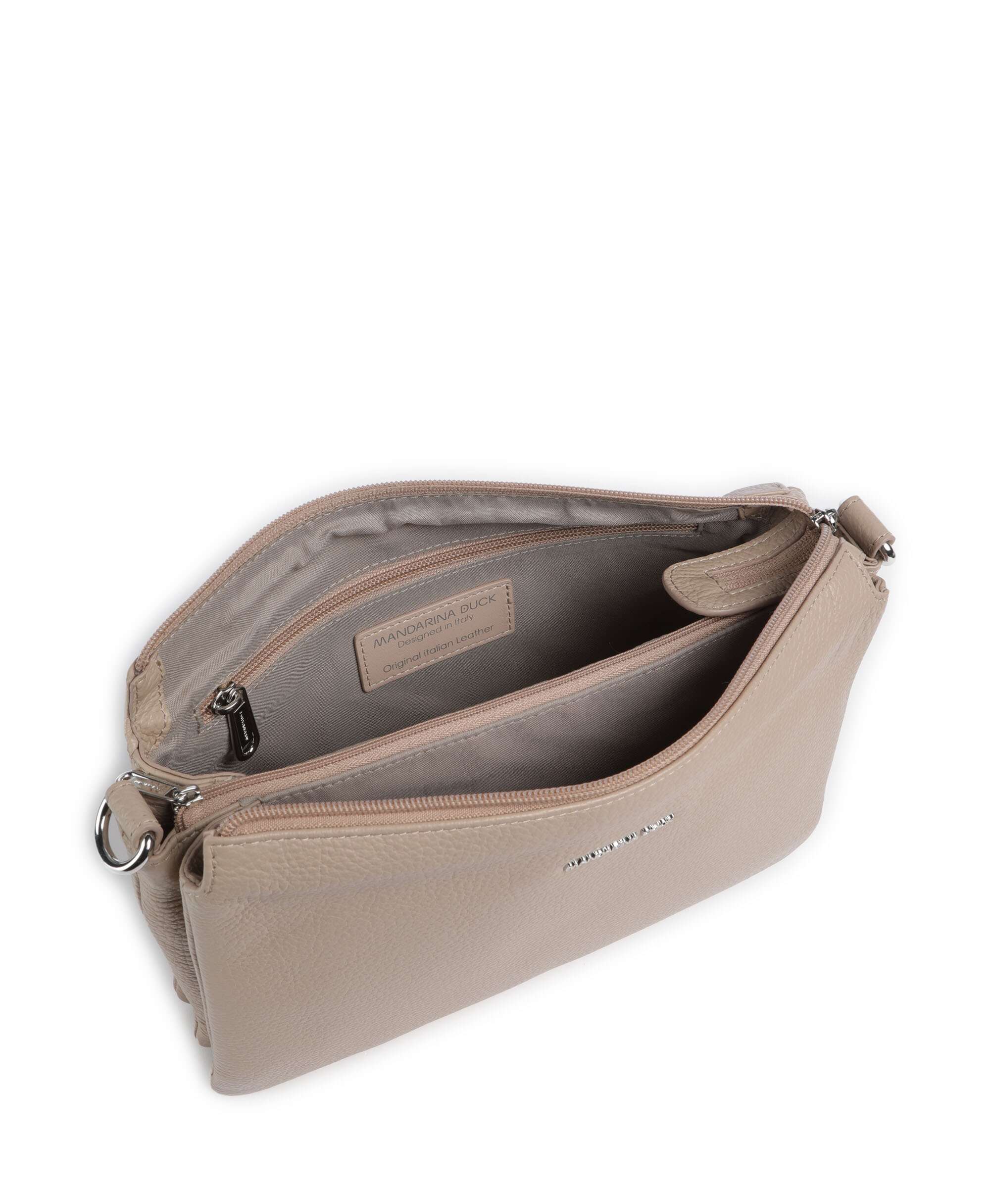 Mandarina Duck Mellow Leather Crossbody bag warm taupe - Image 6
