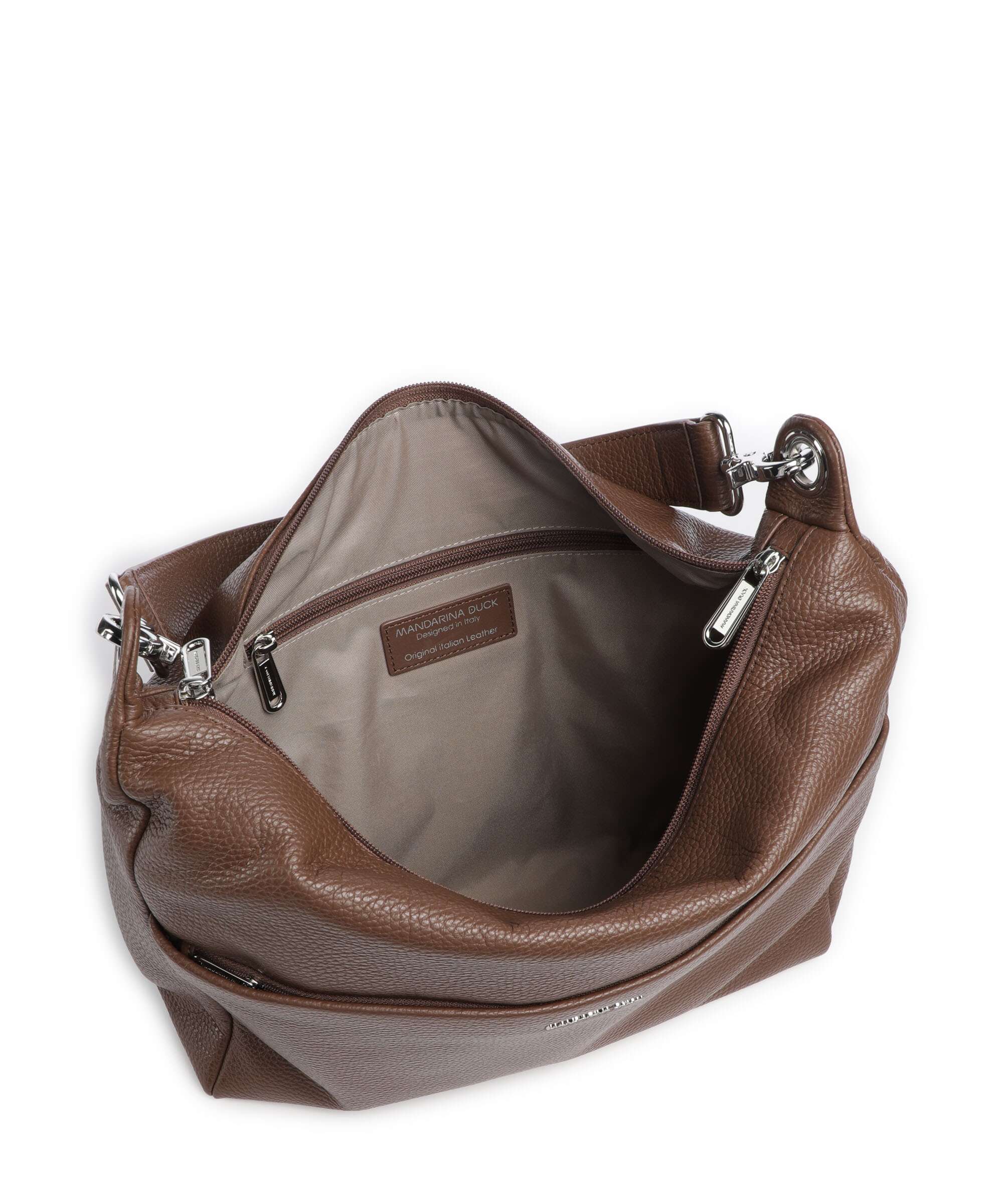Mandarina Duck Mellow Leather Hobo bag milk chocolate - Image 5