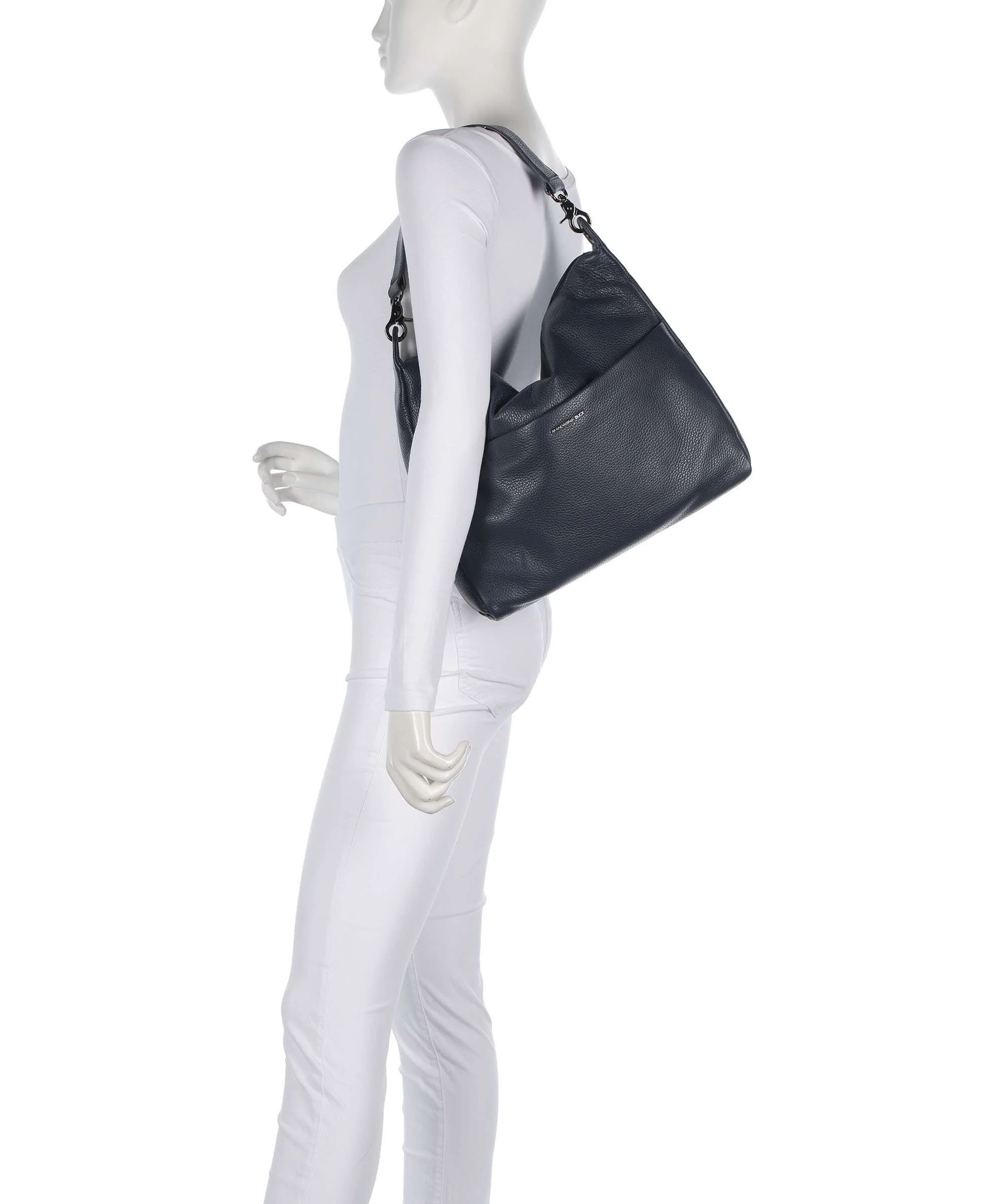 Mandarina Duck Mellow Leather Hobo bag dress blue - Image 3