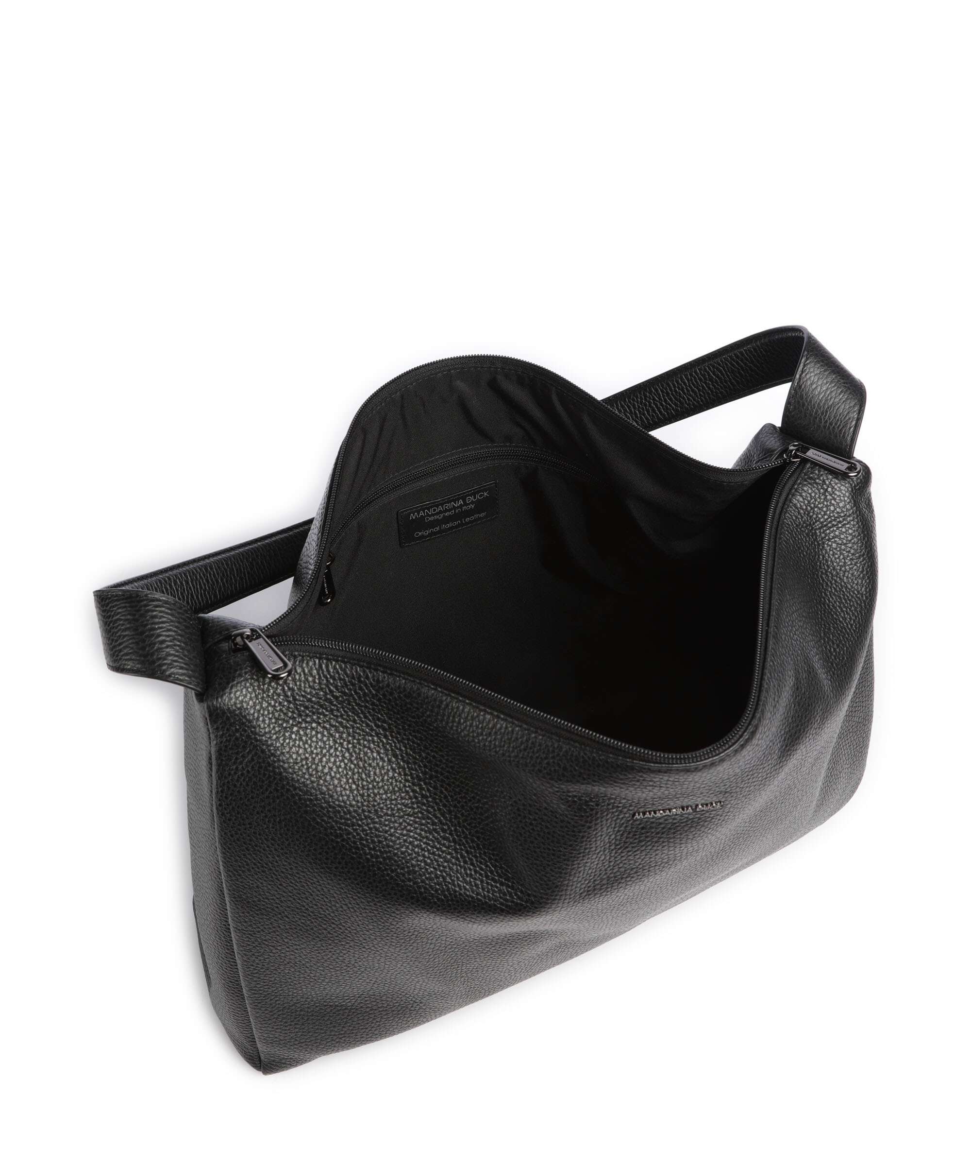 Mandarina Duck Mellow Leather Hobo bag nero - Image 6