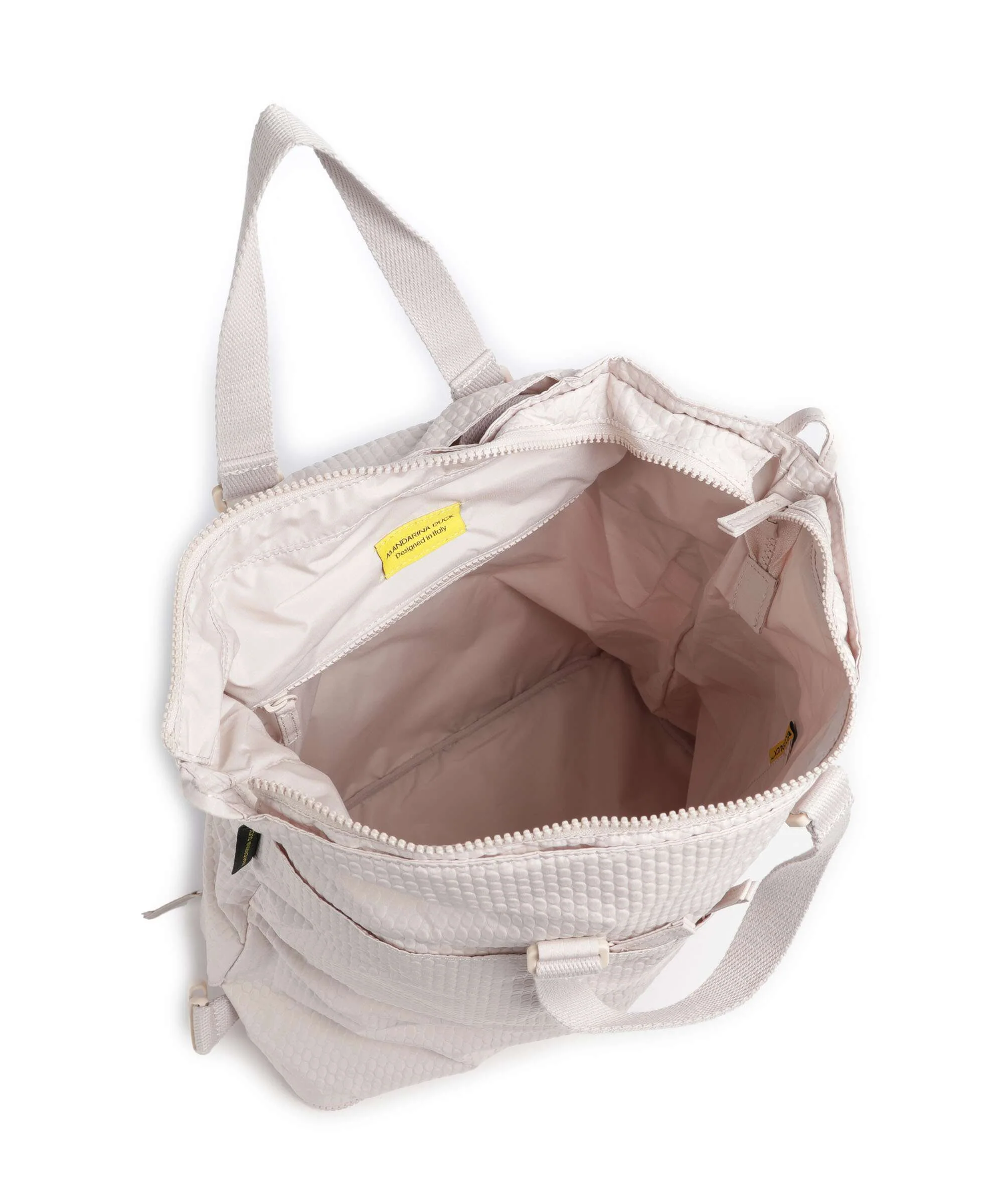 Mandarina Duck Revival 2.0 Backpack bag white mocha - Image 7