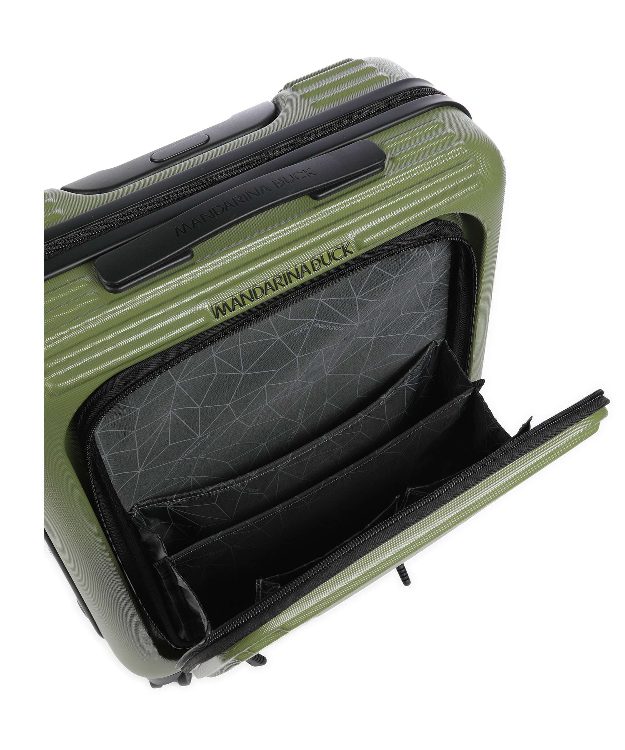 Mandarina Duck Tank Case Spinner (4 wheels) military green - Image 4