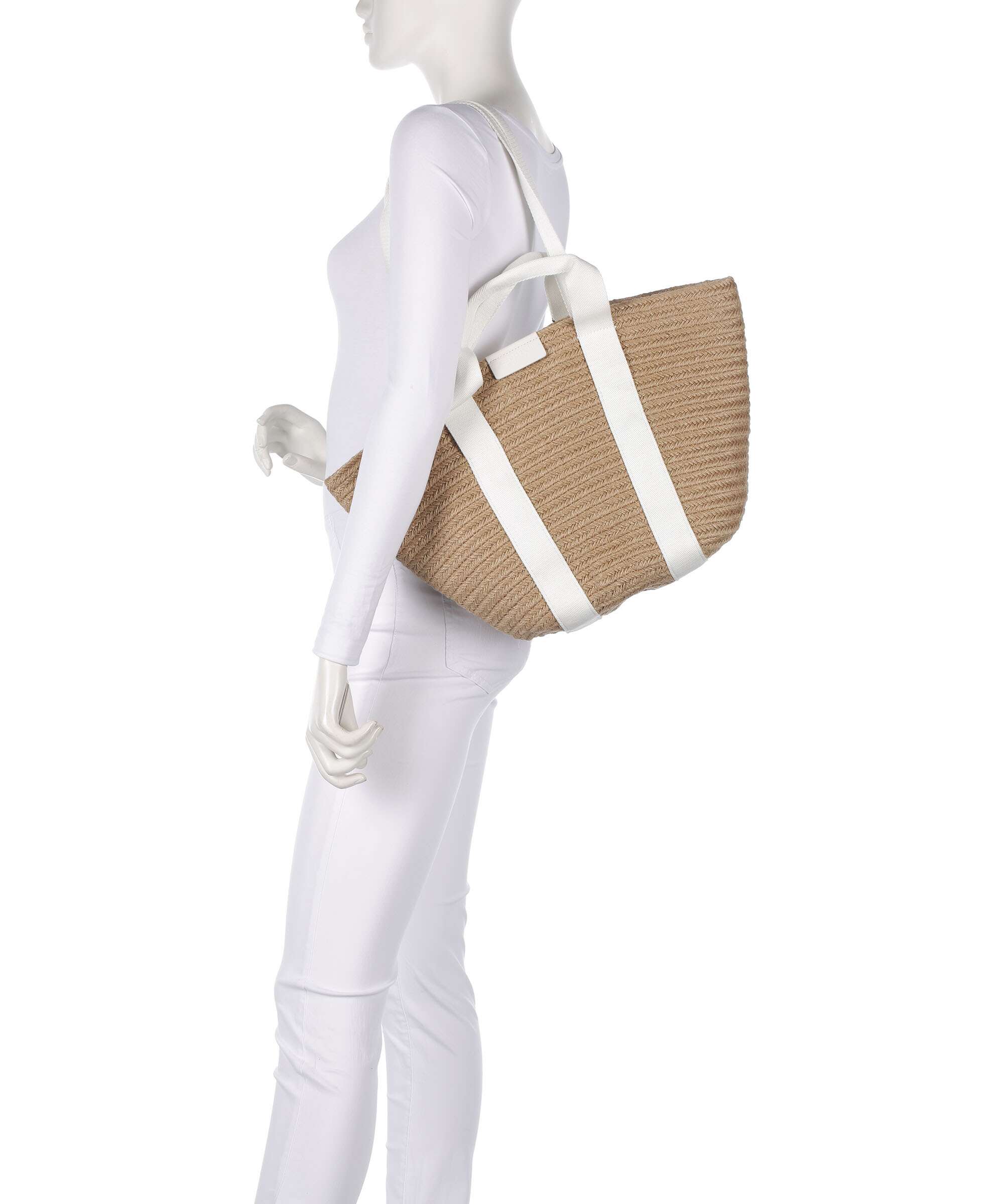 Marc O'Polo Marte Tote bag white cotton - Image 3