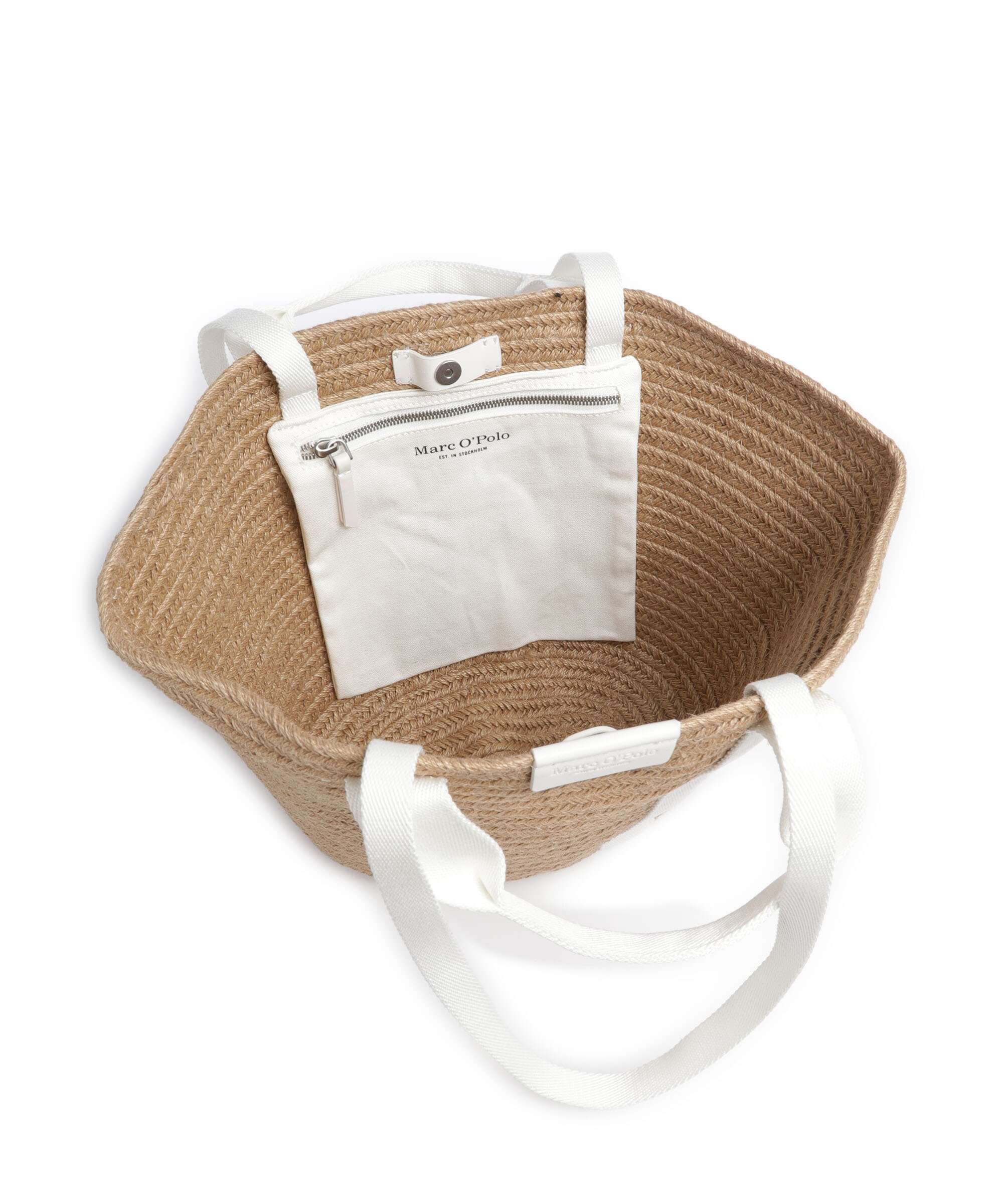 Marc O'Polo Marte Tote bag white cotton - Image 6