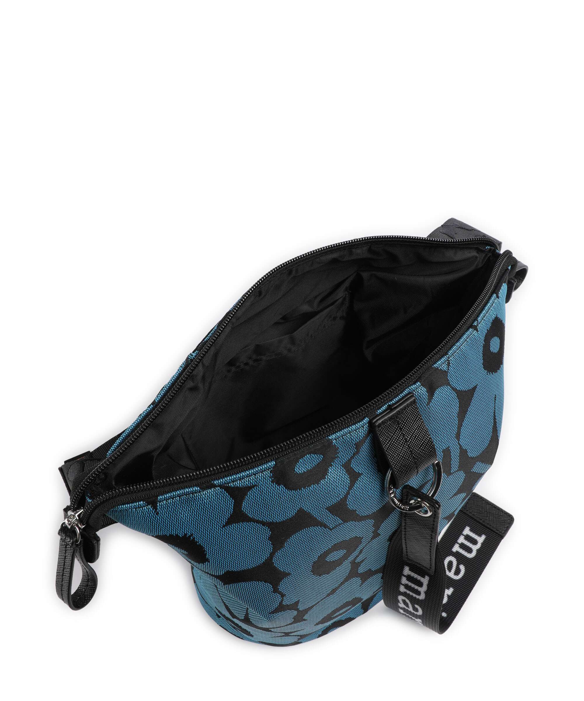 Marimekko Carry All Unikko Crossbody bag blue/black - Image 5