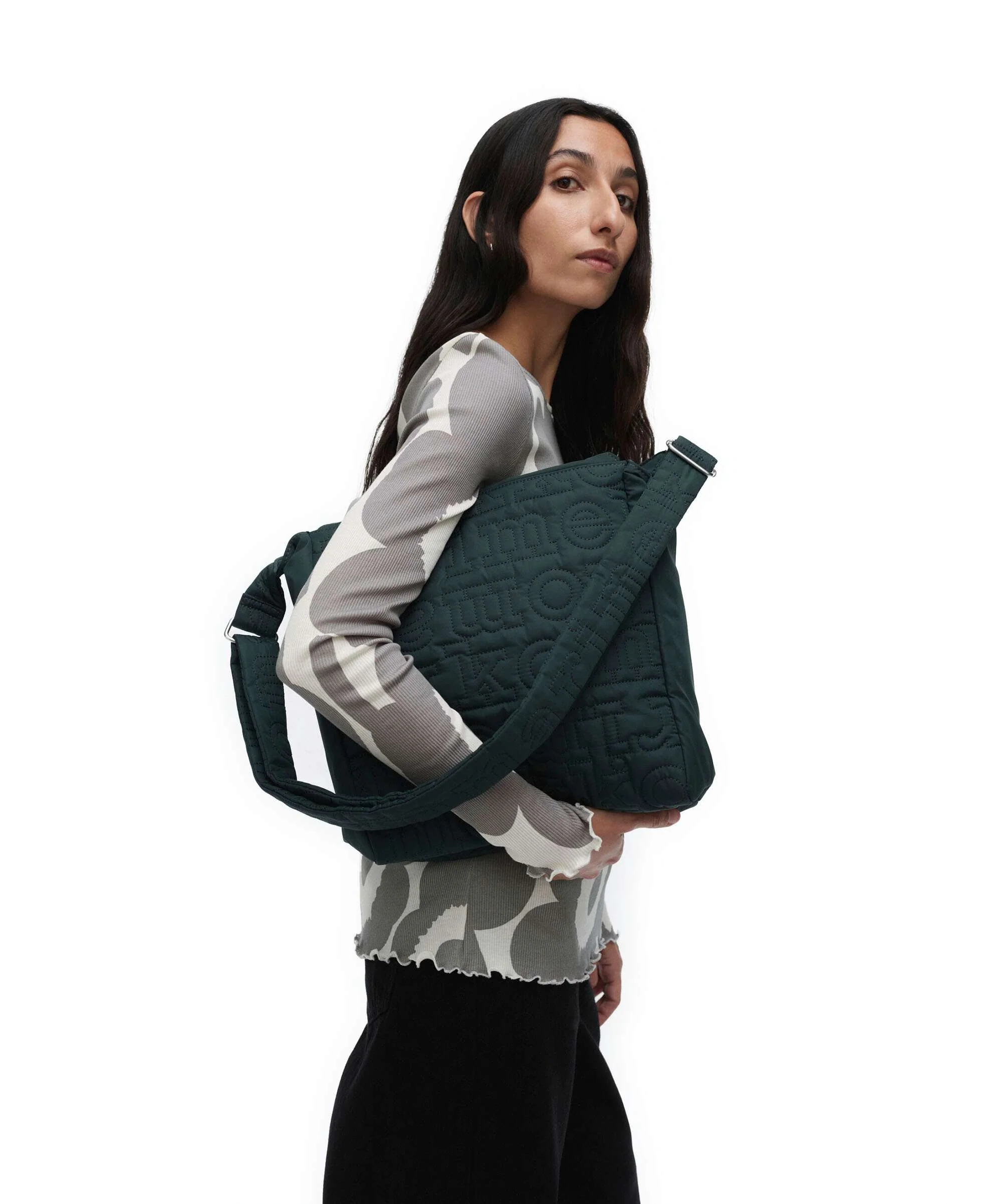 Marimekko Joy Logo M Crossbody bag dark green - Image 3