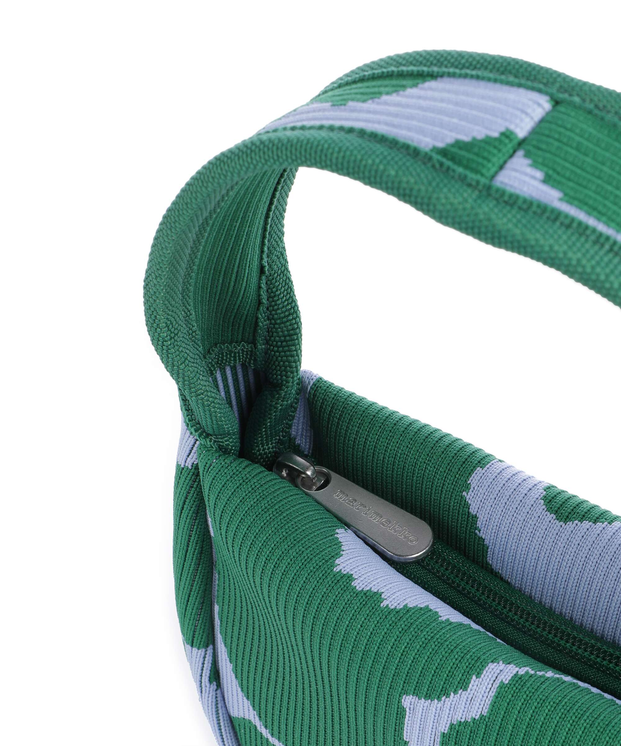 Marimekko Knitted Unikko Handbag dark green/blue - Image 4