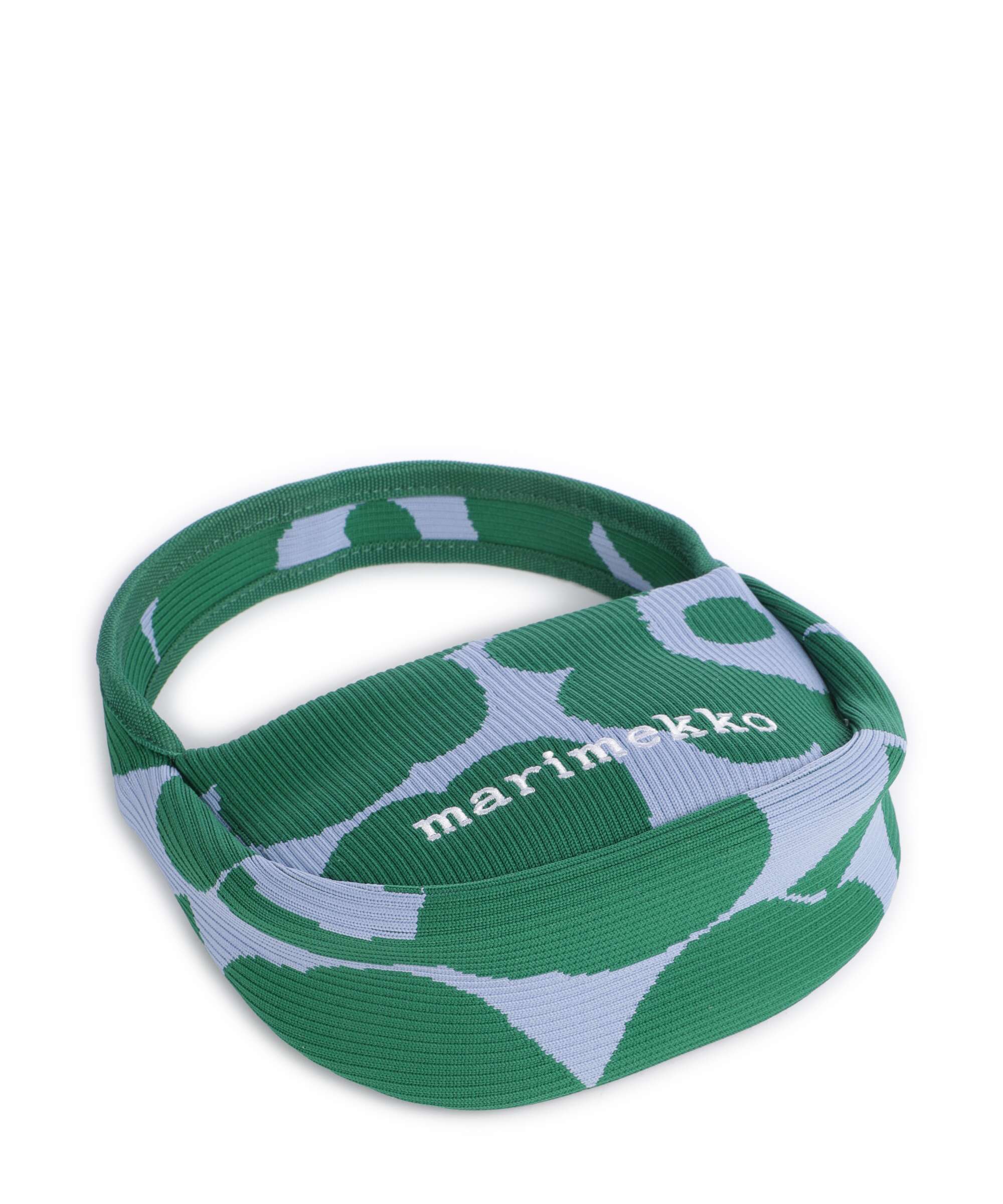Marimekko Knitted Unikko Handbag dark green/blue - Image 5