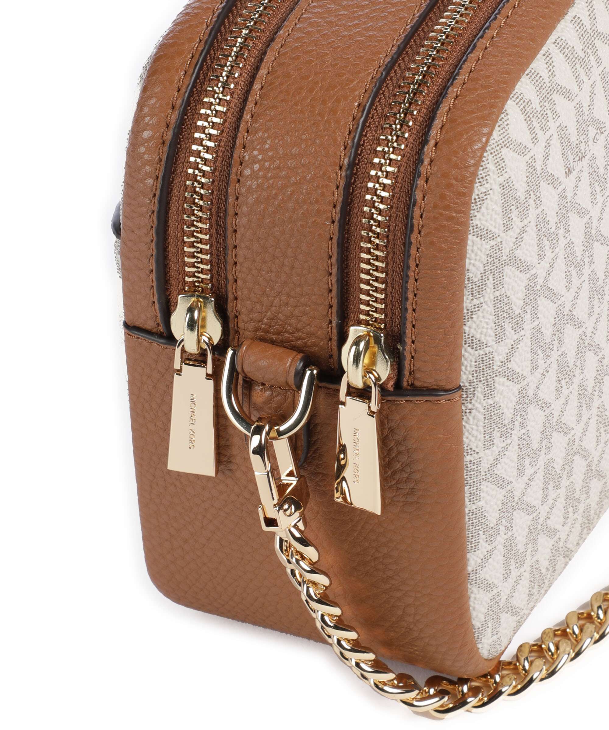 Michael Kors Bryant Medium Crossbody bag vanilla/acorn - Image 4
