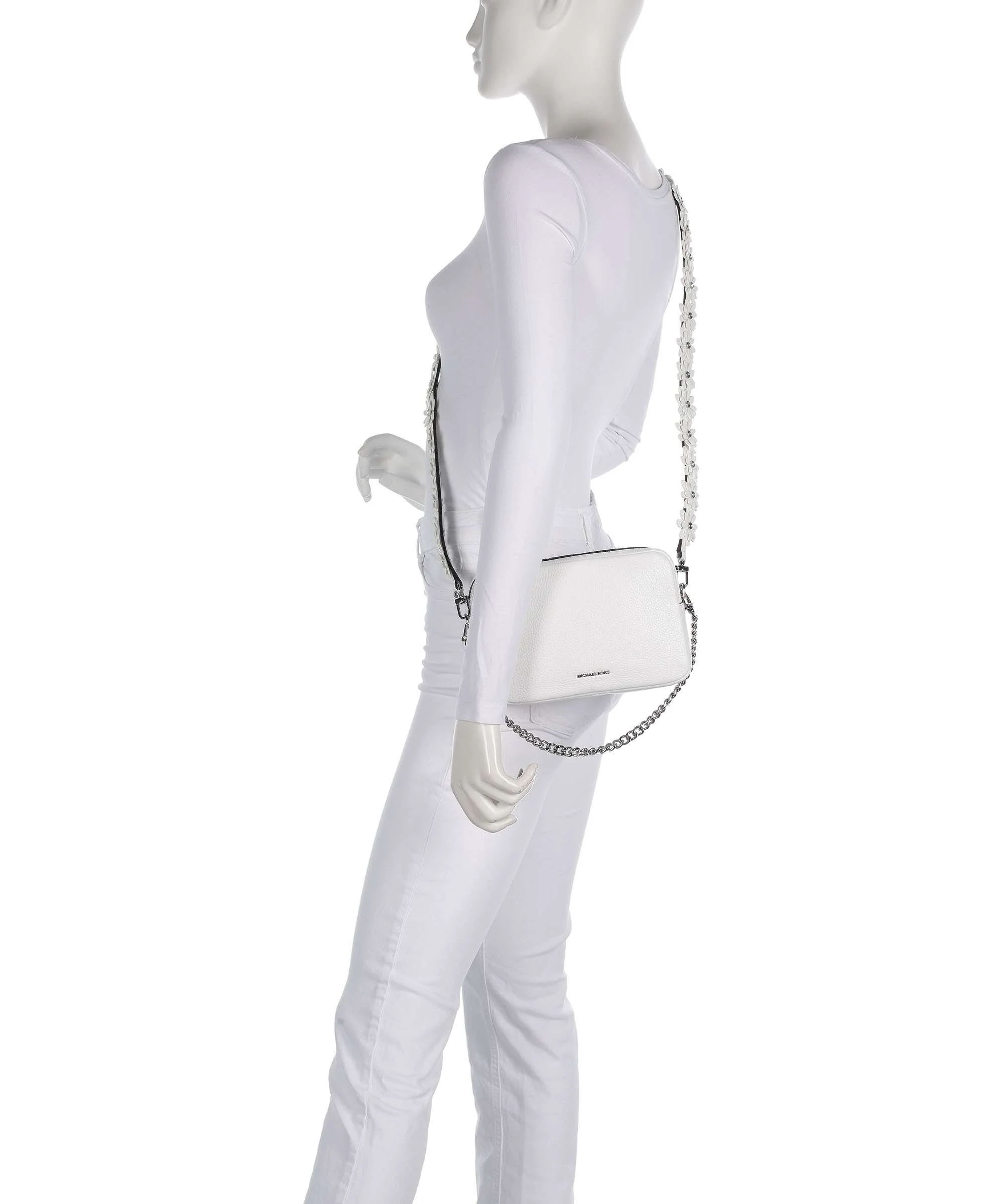 Michael Kors Bryant Medium Crossbody bag optic white - Image 3