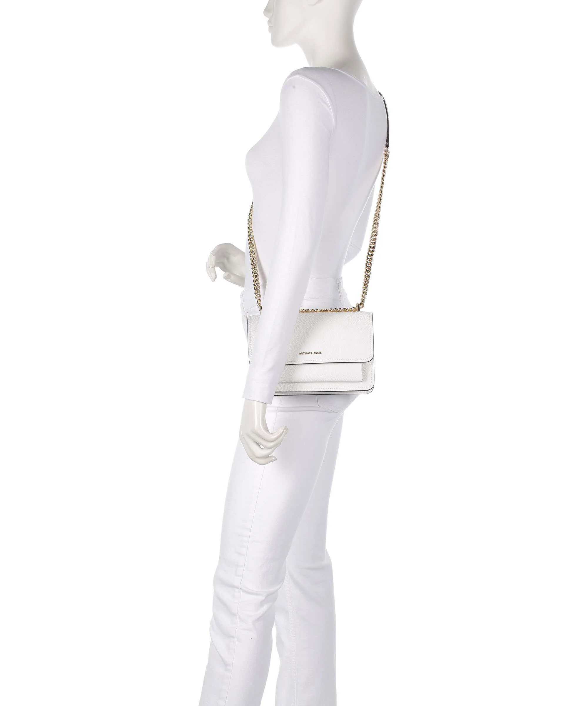 Michael Kors Claire Large Shoulder bag optic white - Image 3