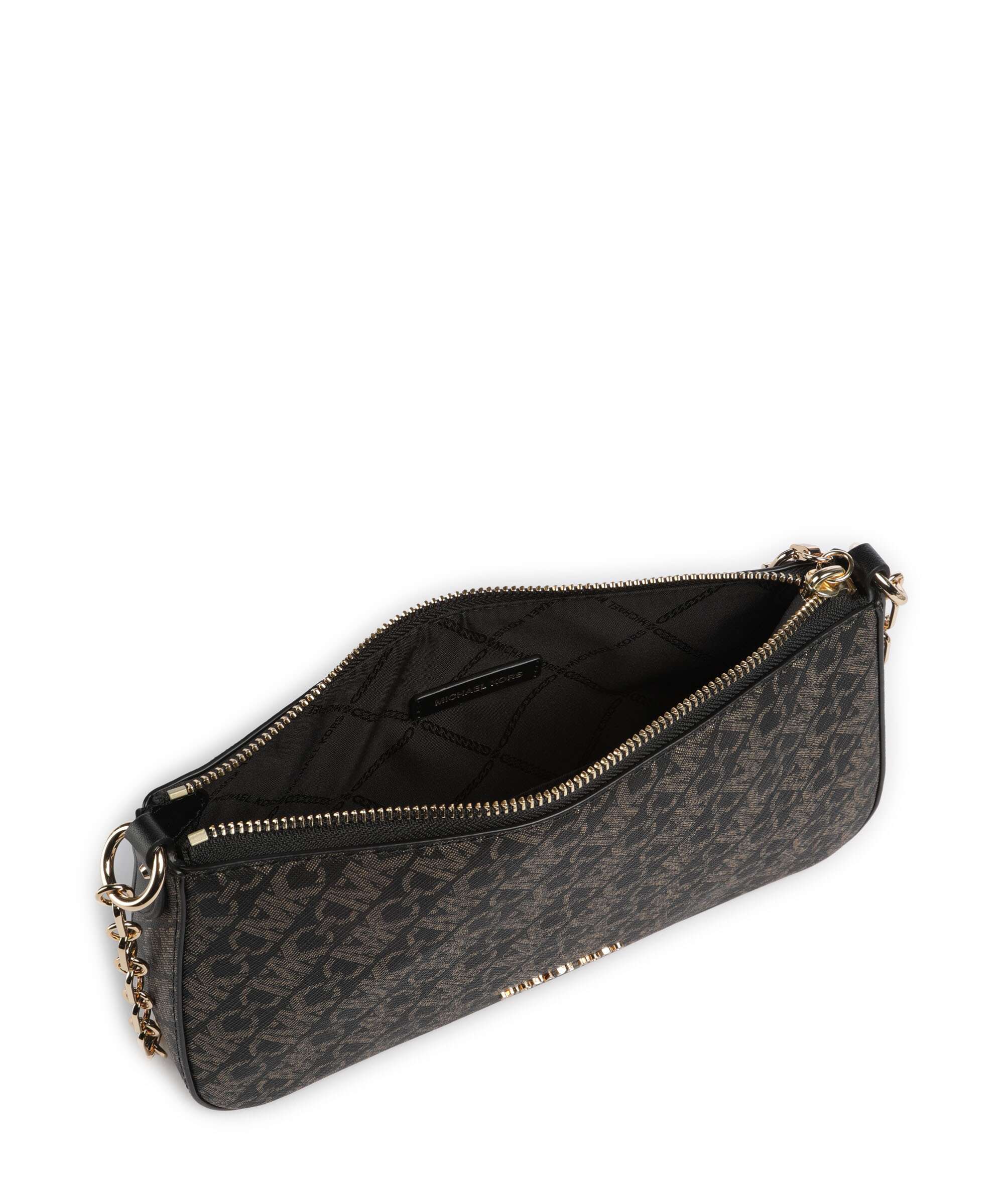 Michael Kors Empire Shoulder bag black/pale gold - Image 6