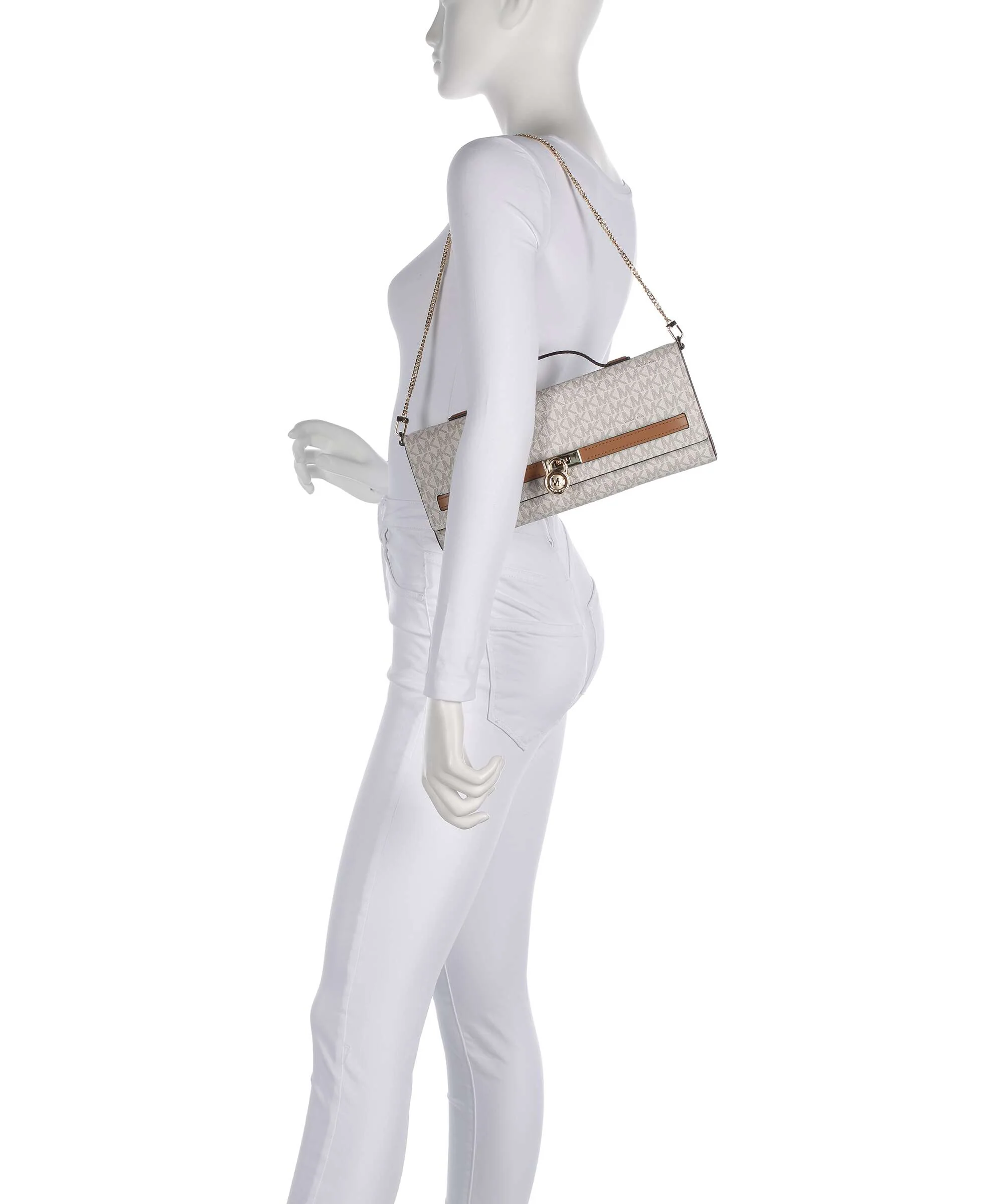 Michael Kors Hamilton Moderne Medium Shoulder bag vanilla/acorn - Image 3