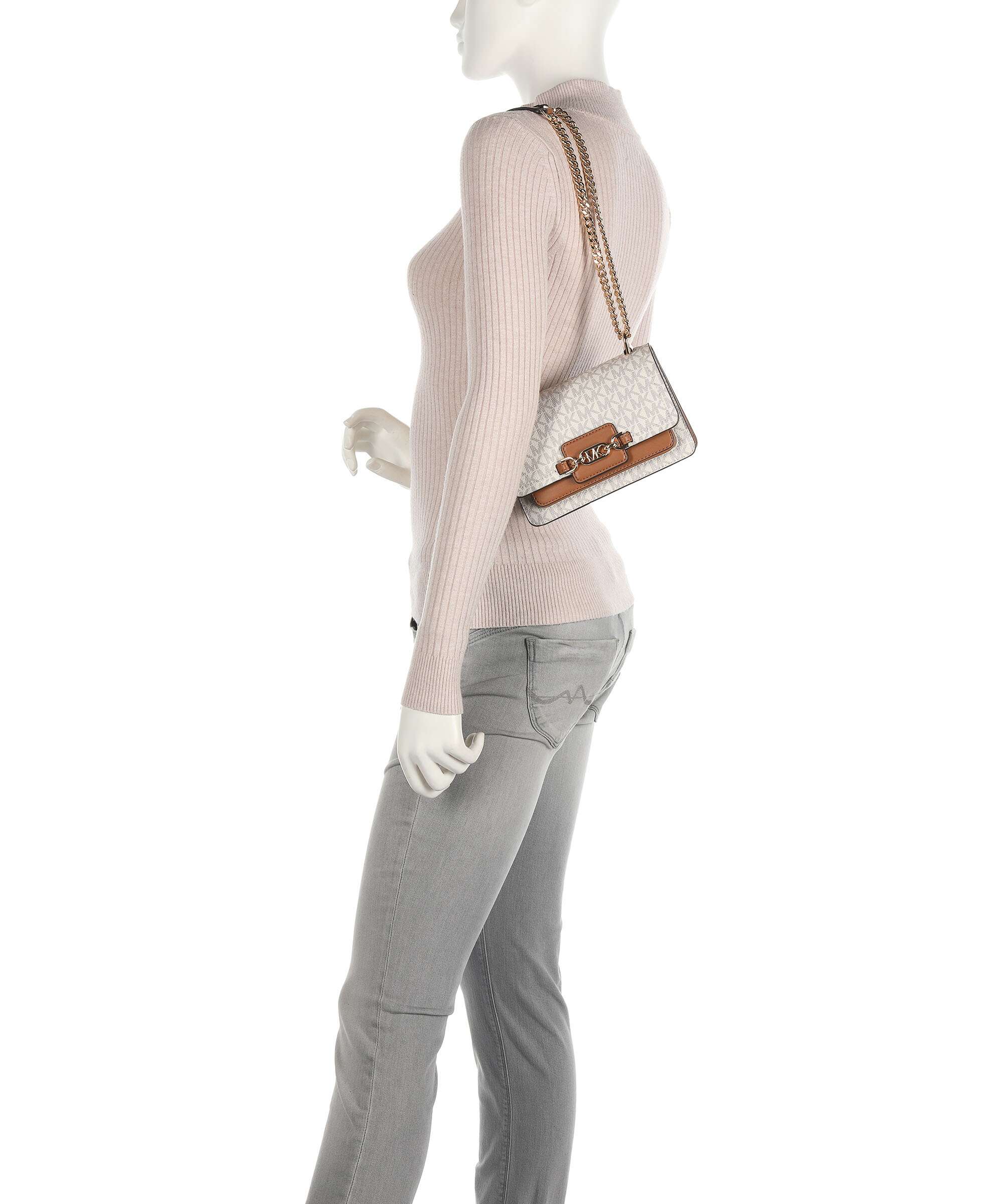 Michael Kors Heather Shoulder bag vanilla/acorn - Image 4