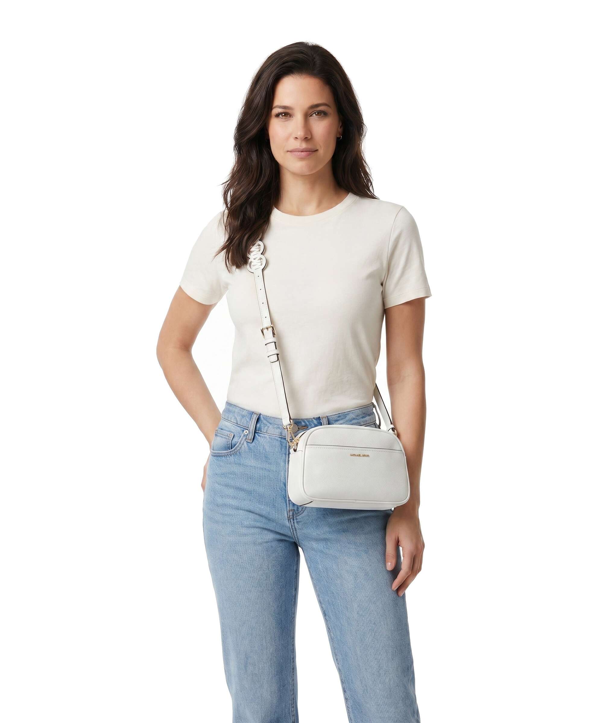Michael Kors Jet Set Small Crossbody bag optic white - Image 3