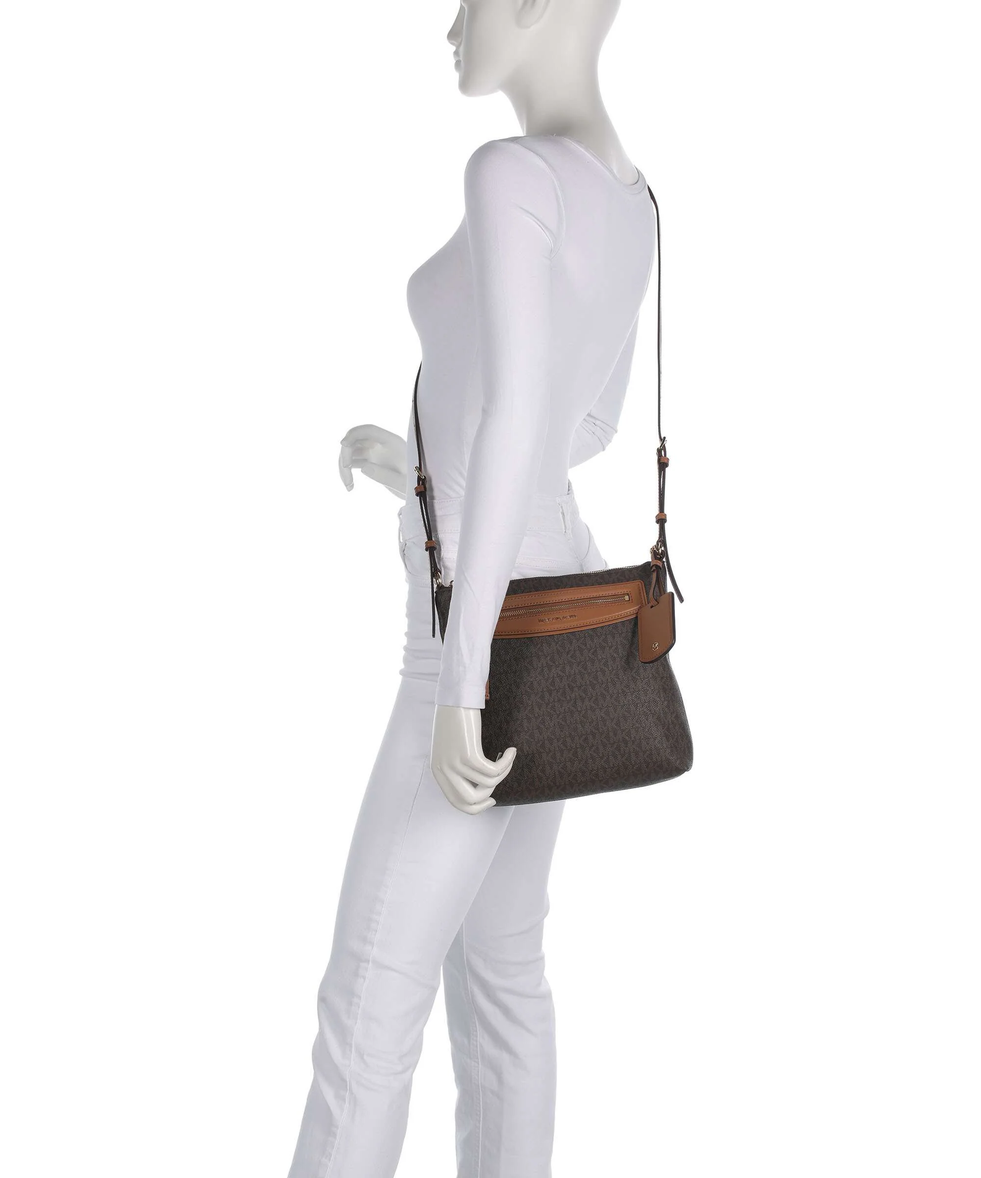Michael Kors Jet Set Travel Large Crossbody bag brown/acorn - Image 3