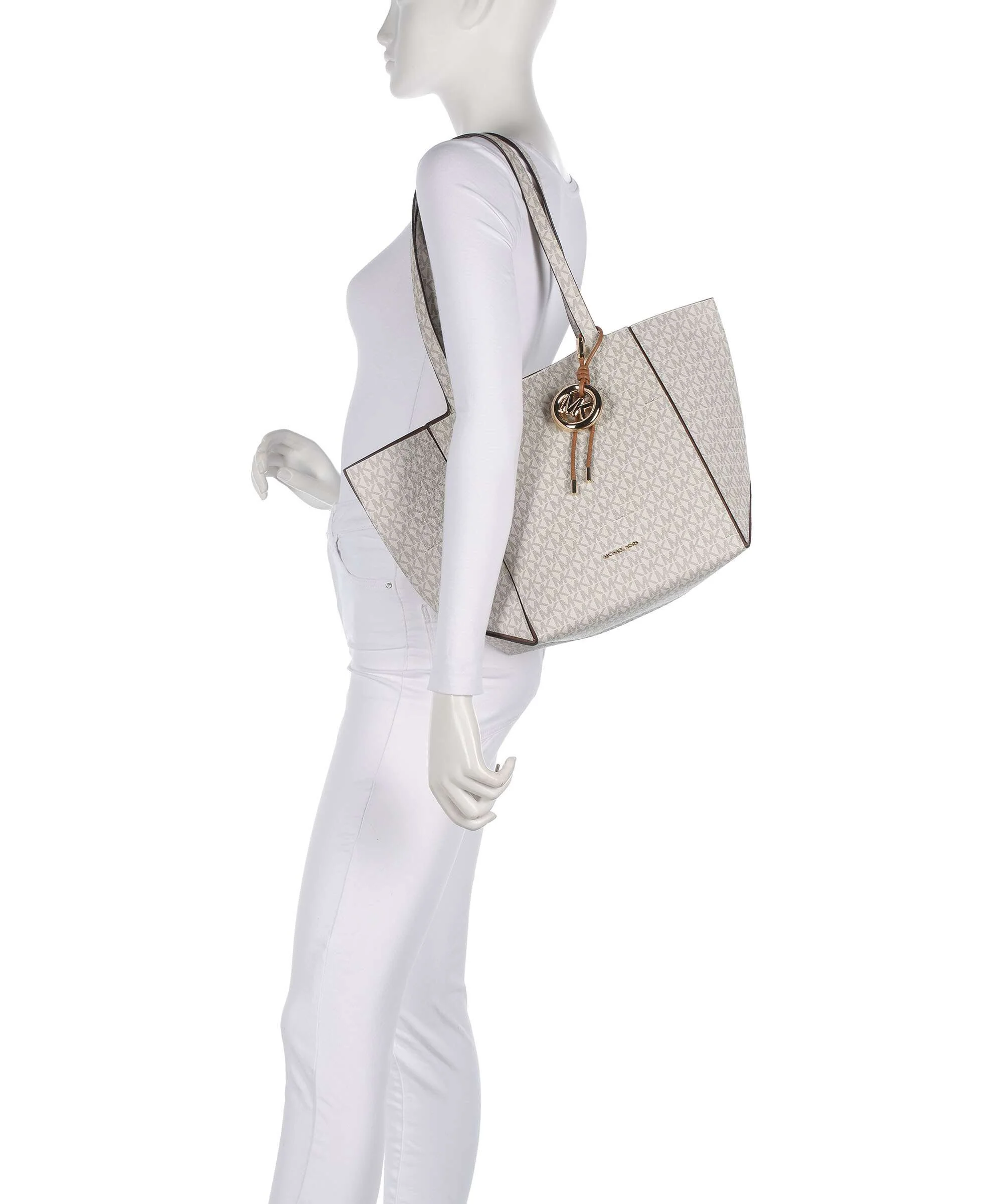 Michael Kors Jordi Medium Tote bag vanilla/acorn - Image 3
