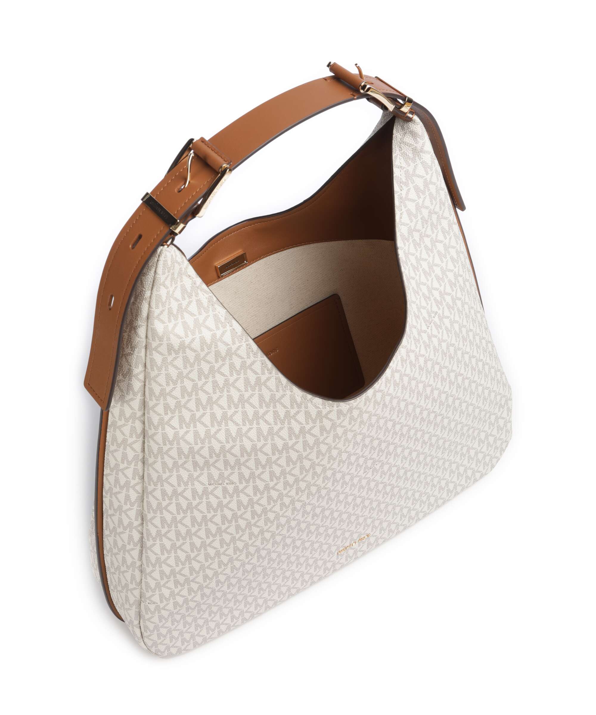 Michael Kors Nolita Large Hobo bag vanilla/acorn - Image 6