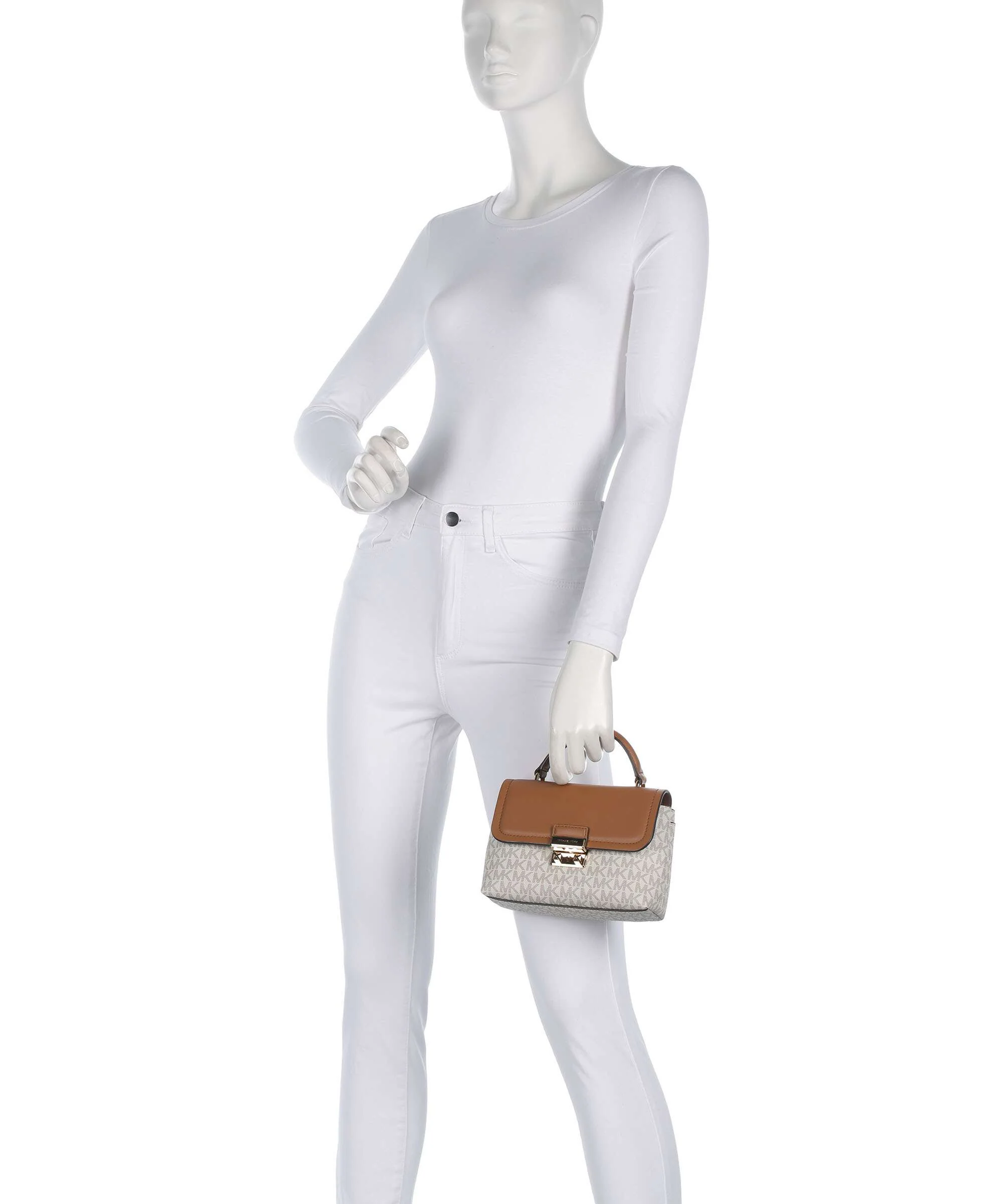 Michael Kors Tribeca XS Handbag vanilla/acorn - Image 3