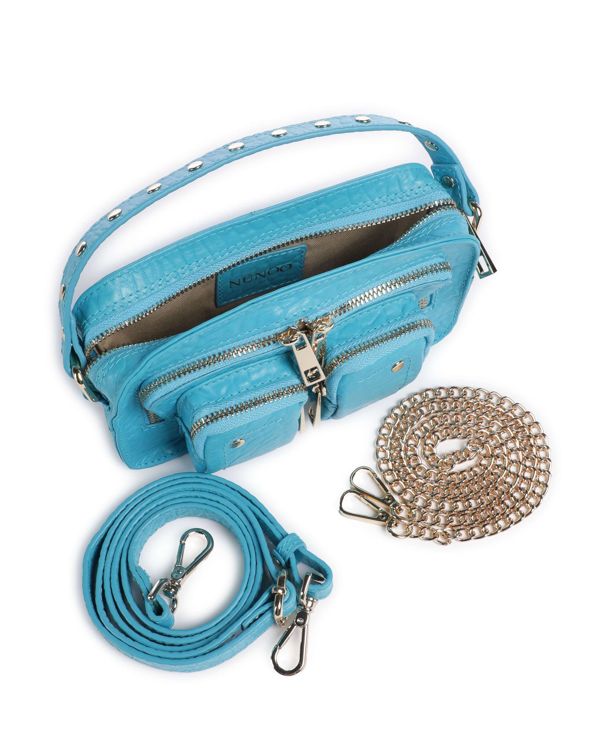 Núnoo New Zealand Helena Crossbody bag bright blue - Image 6