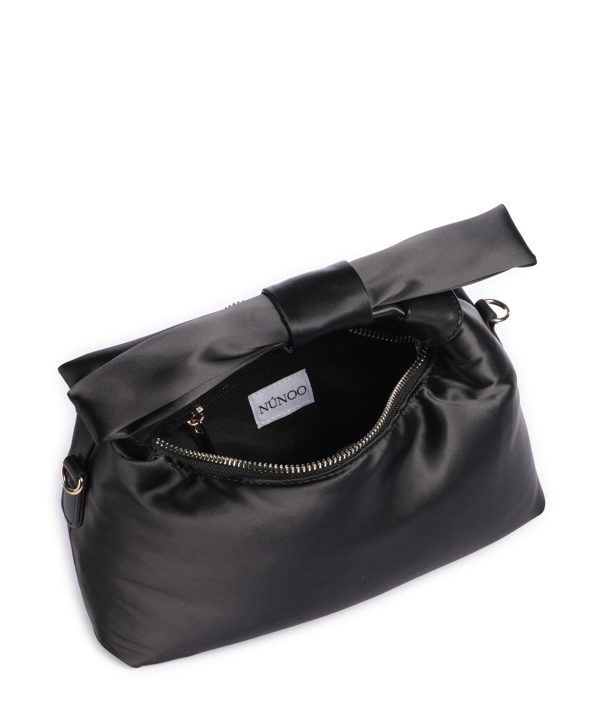Núnoo Recycled Satin Dandy Handbag black - Image 6