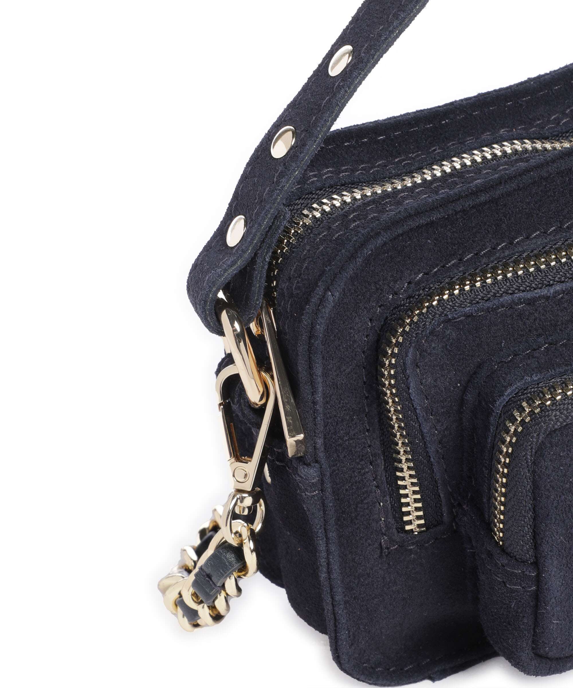Núnoo Suede Helena Crossbody bag navy - Image 4