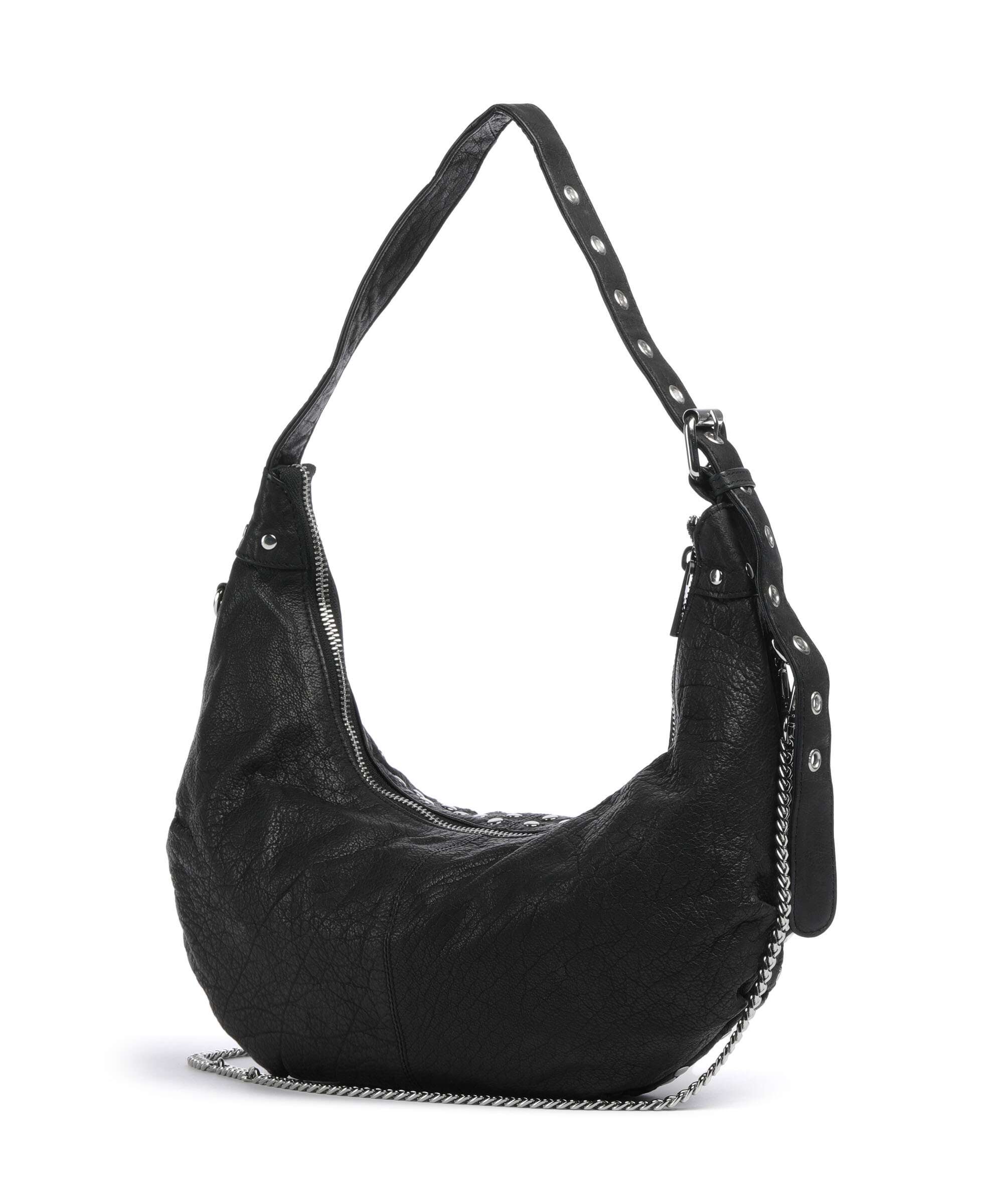 Núnoo Washed Dagmar Rivet Hobo bag black - Image 2