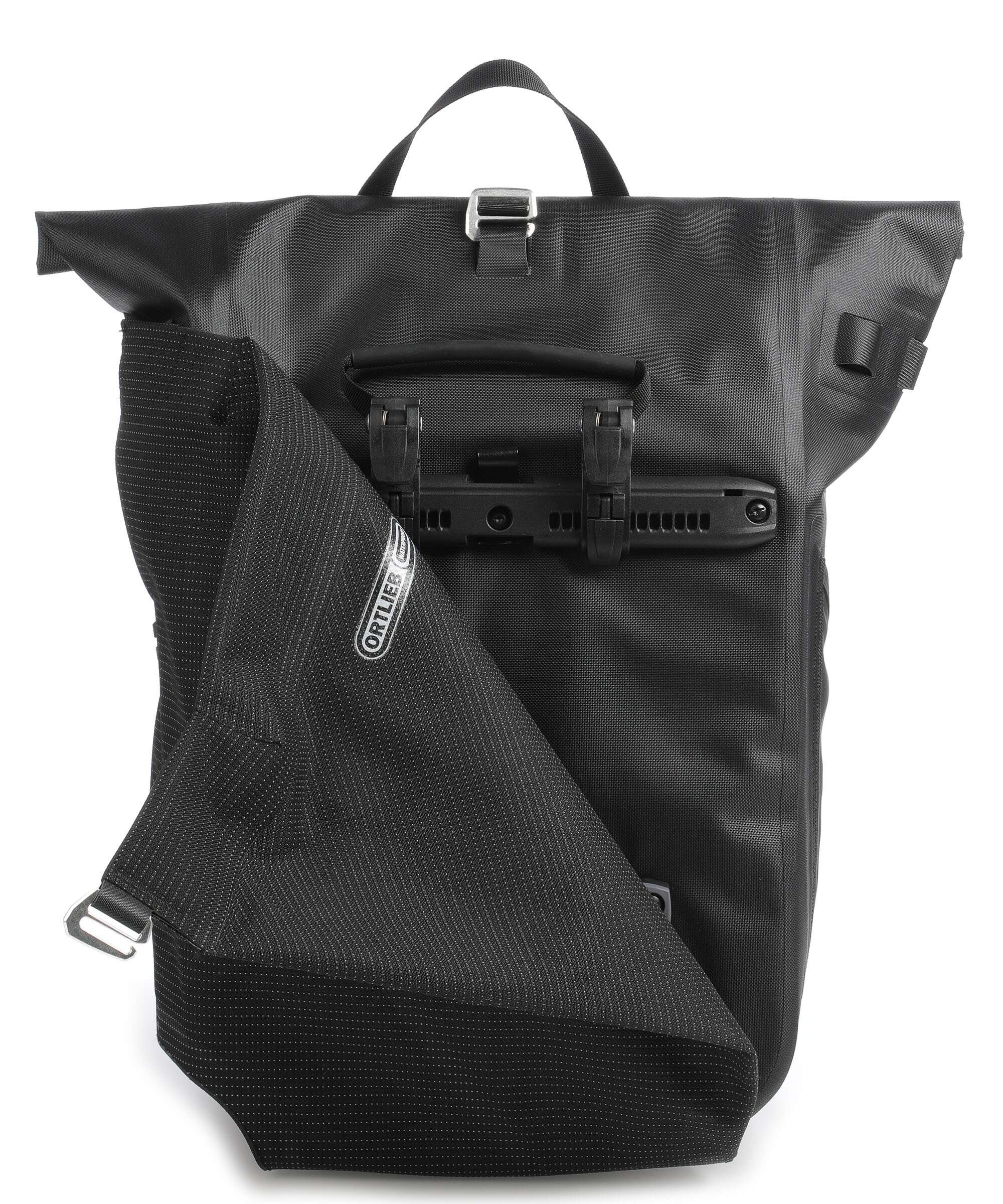 Ortlieb Vario High Vis 26 Rolltop backpack black reflective - Image 3