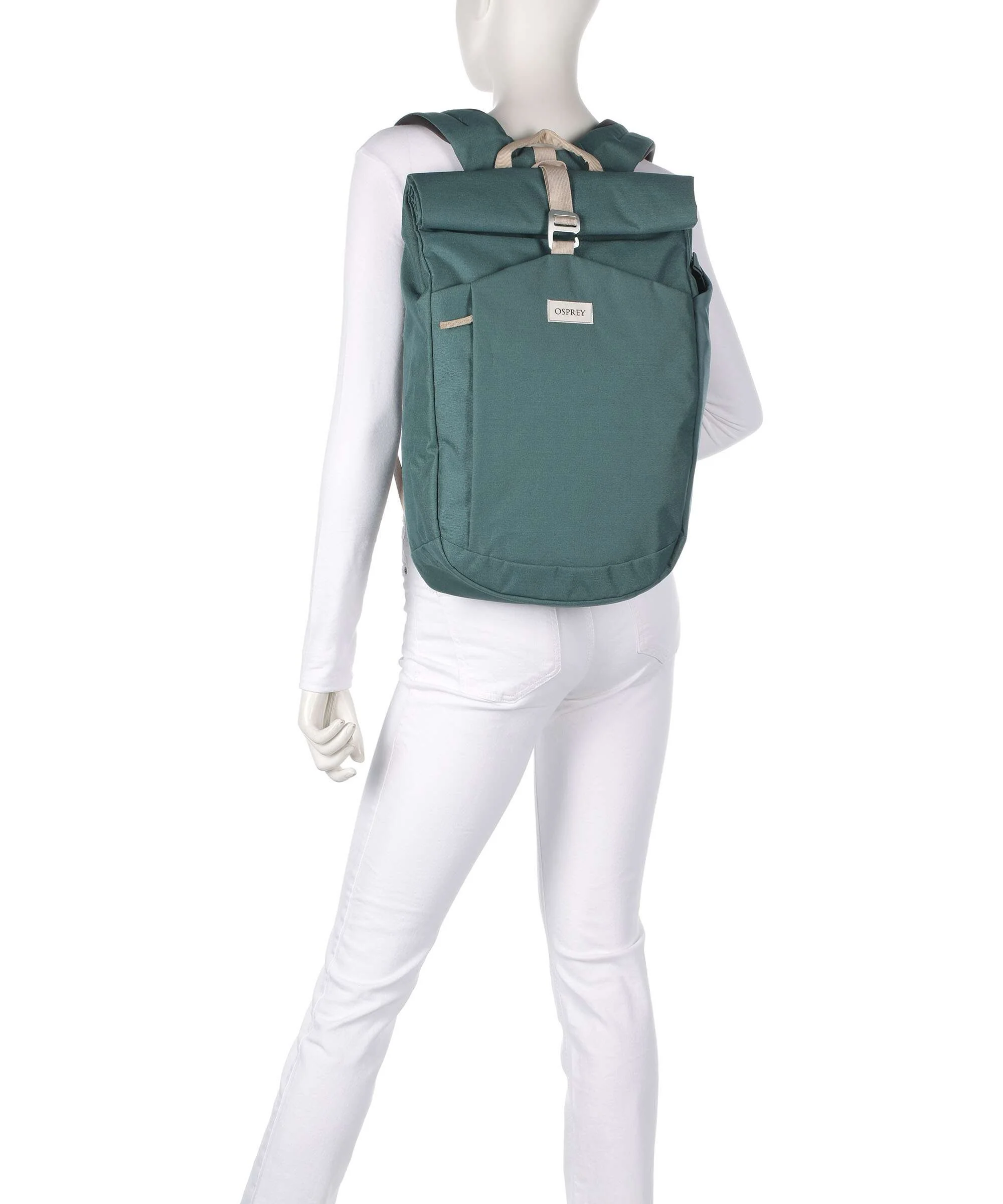 Osprey Arcane Rolltop backpack earth pediment grey block - Image 3