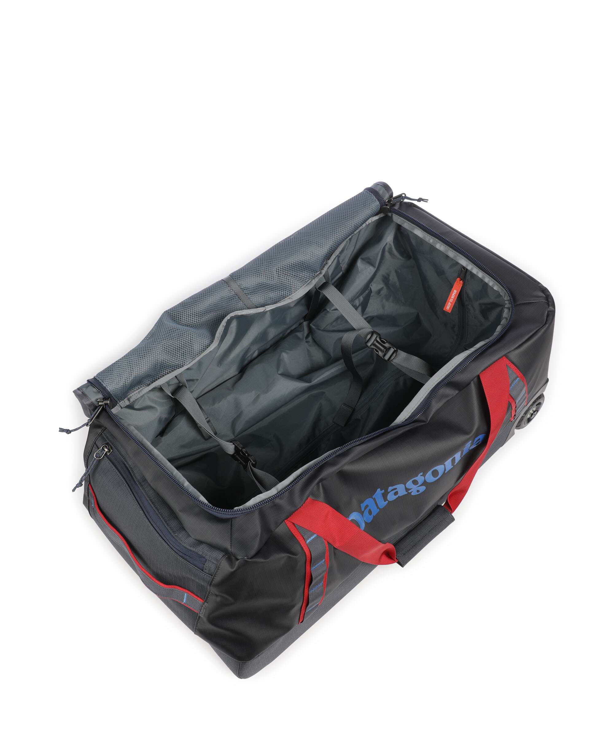 Patagonia Black Hole 70 Travel bag with wheels smolder blue w/amanita red - Image 6