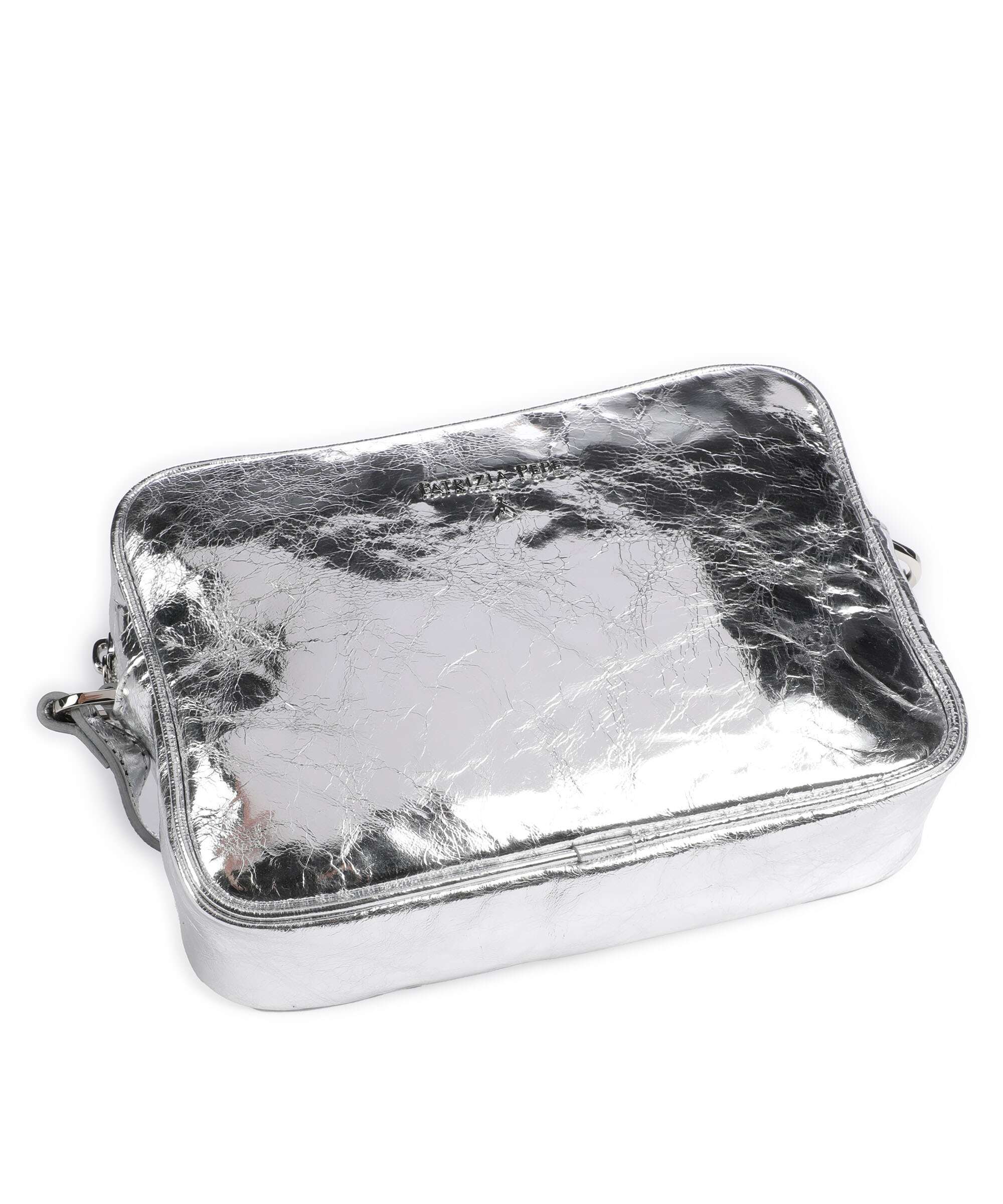 Patrizia Pepe Crossbody bag craquele silver - Image 5