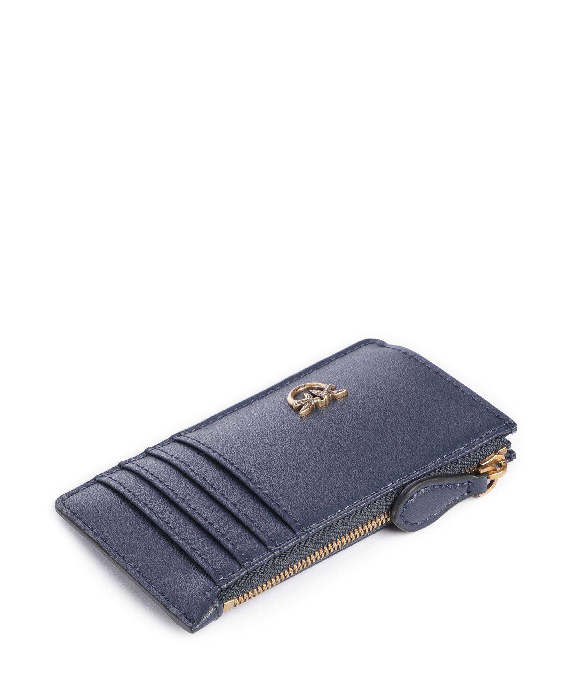 Pinko Airone Credit card holder blu indaco ombroso/antique gold - Image 3