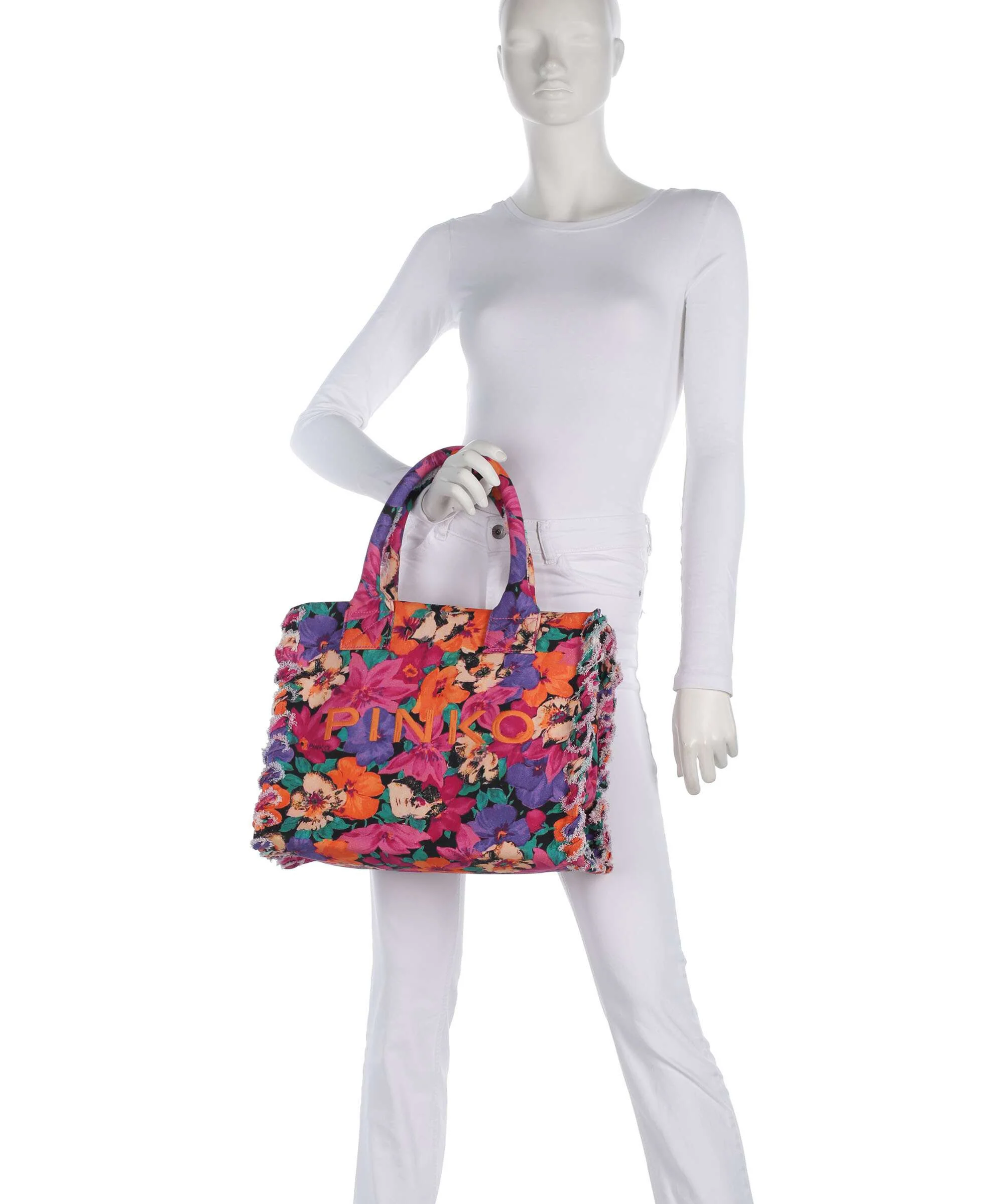 Pinko Beach Handbag fuxia/multicolor/antique gold - Image 3