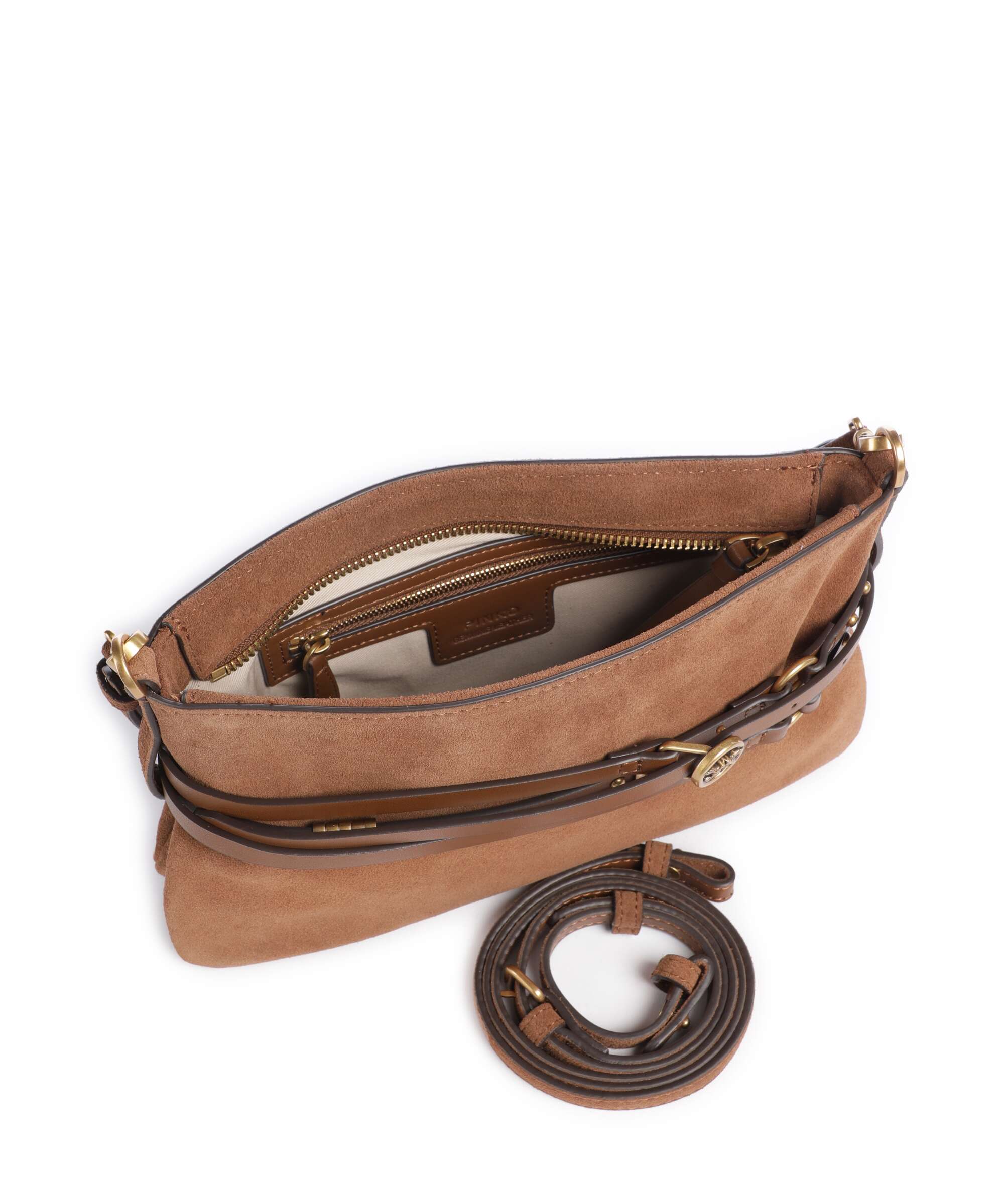 Pinko Belt Mini Shoulder bag marrone/leone/antique gold - Image 7