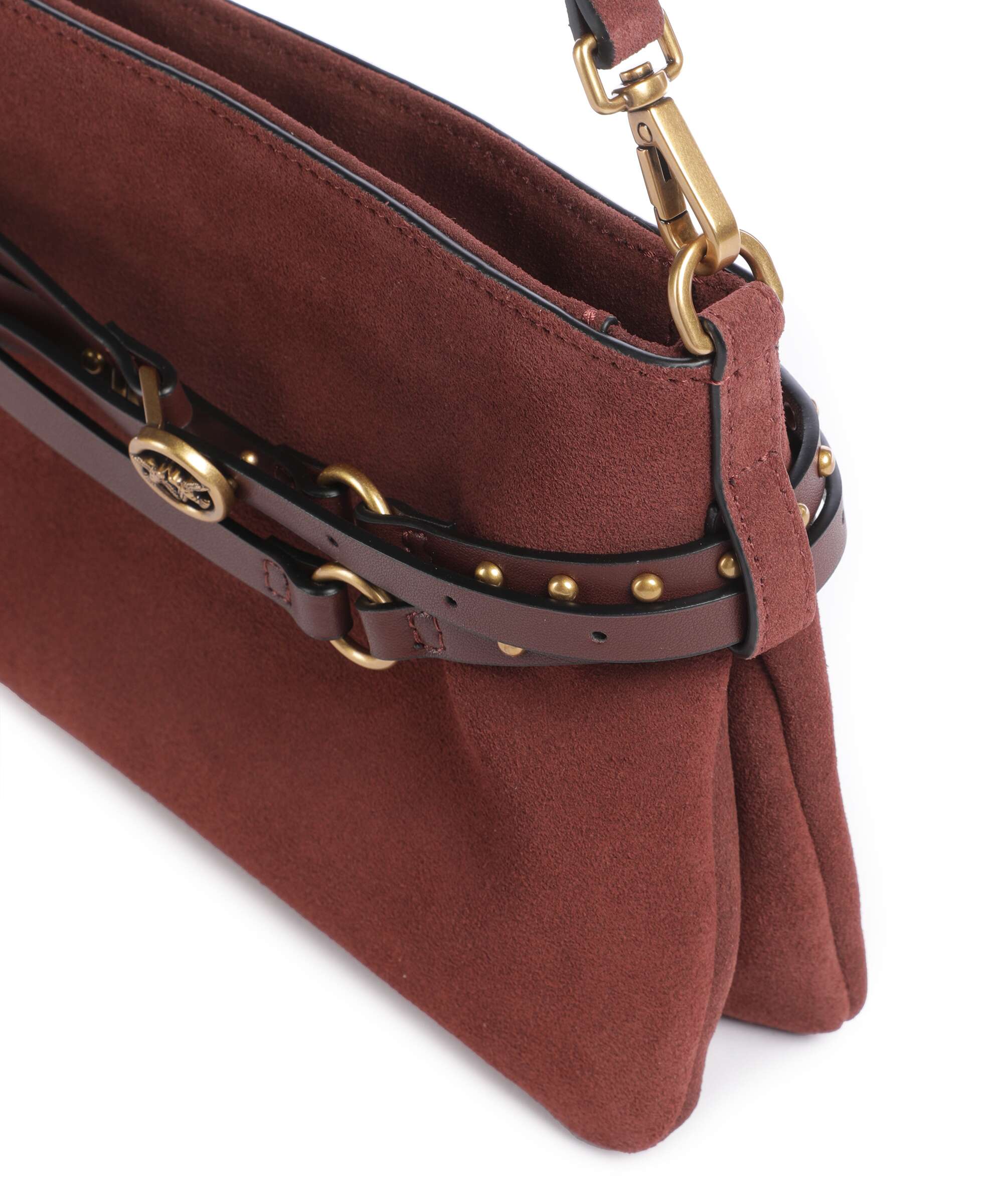 Pinko Belt Mini Shoulder bag burgundy wine/antique gold - Image 5