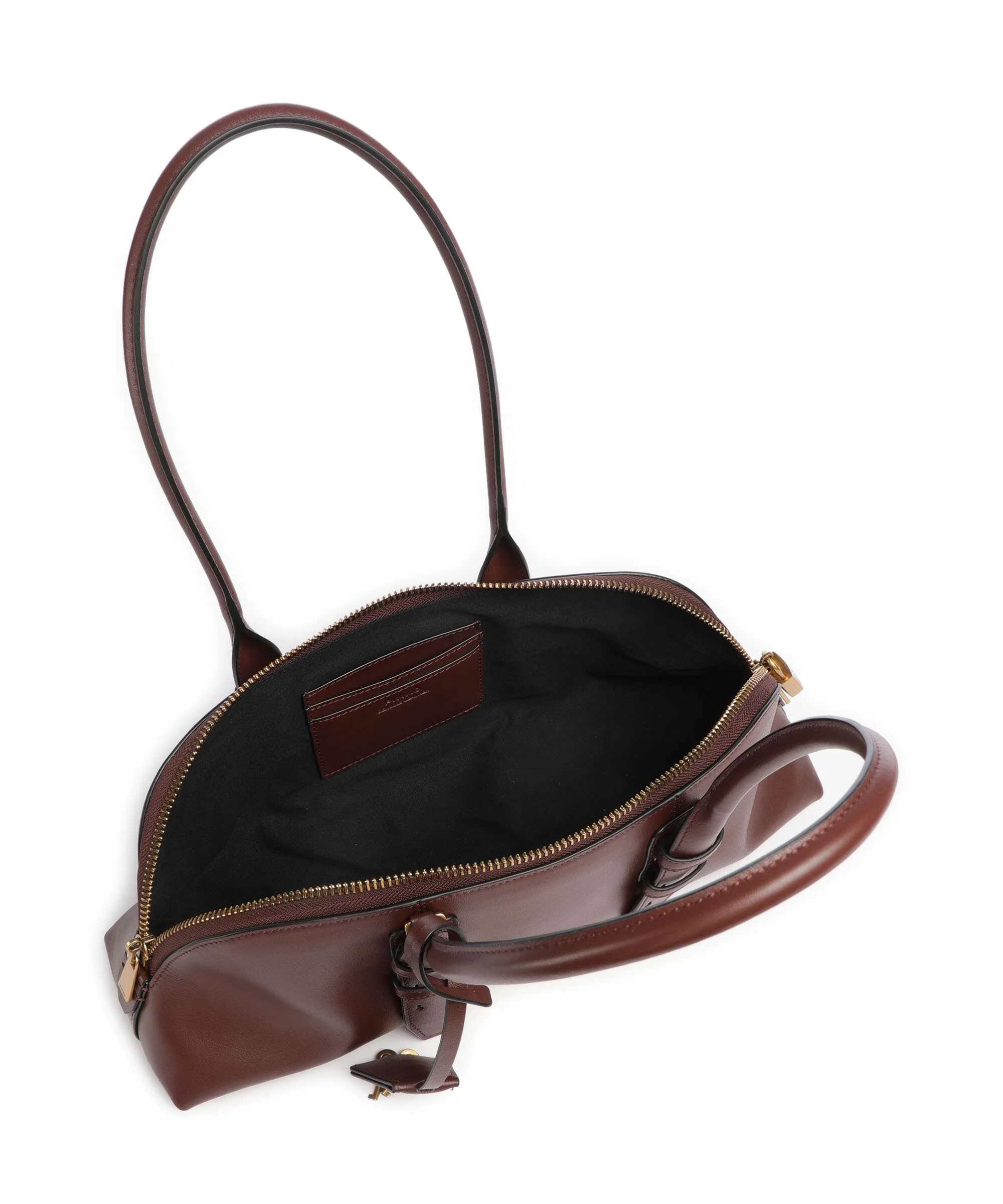 Pinko Bowling Horizontal Big Handbag burgundy wine/antique gold - Image 6