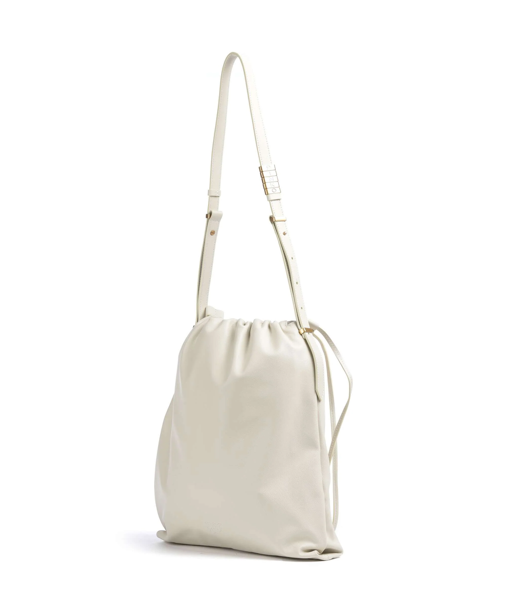Pinko Classic Slouchy Bucket bag bianco seta/antique gold - Image 2