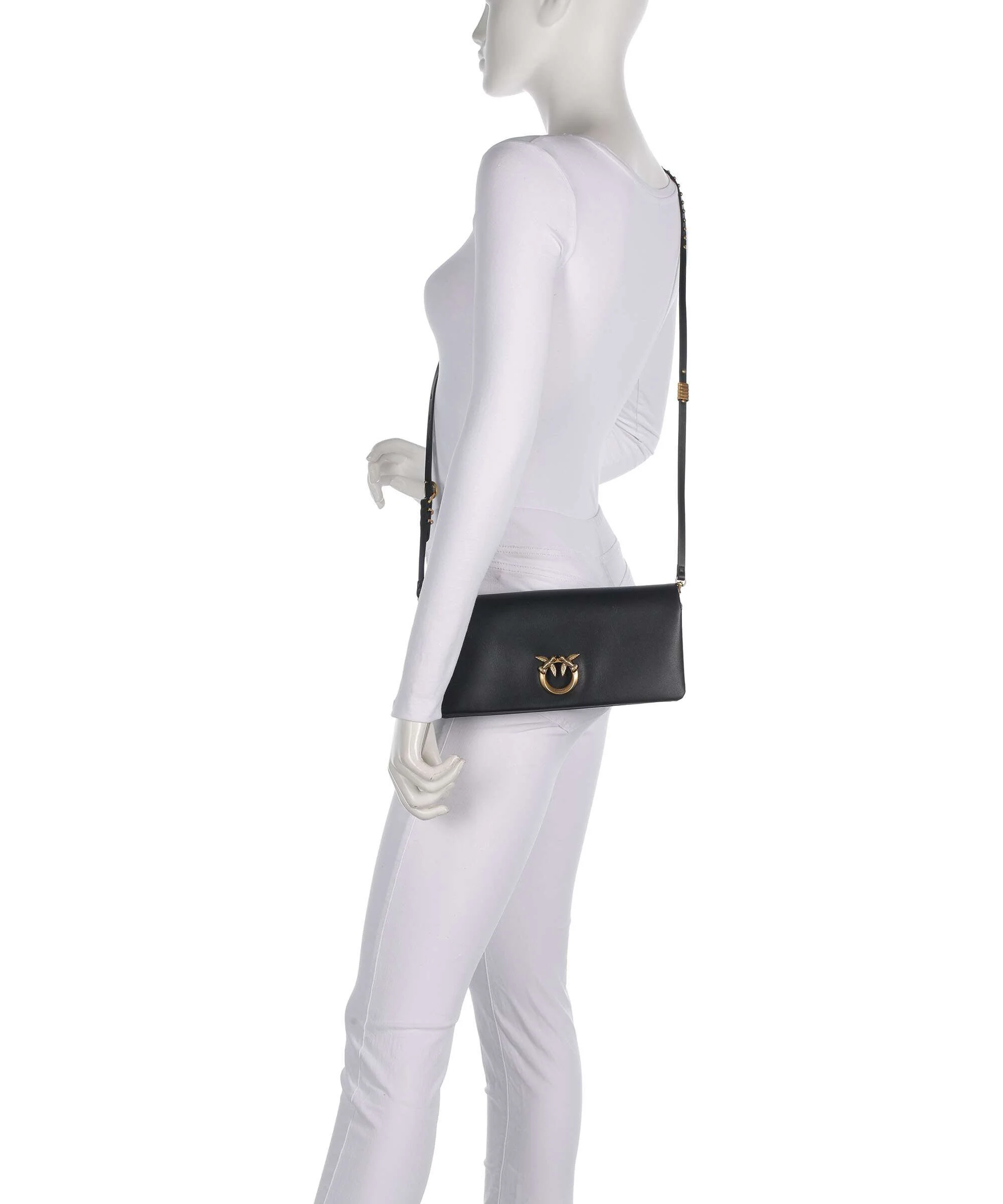 Pinko Click Soft Classic Crossbody bag nero/antique gold - Image 3