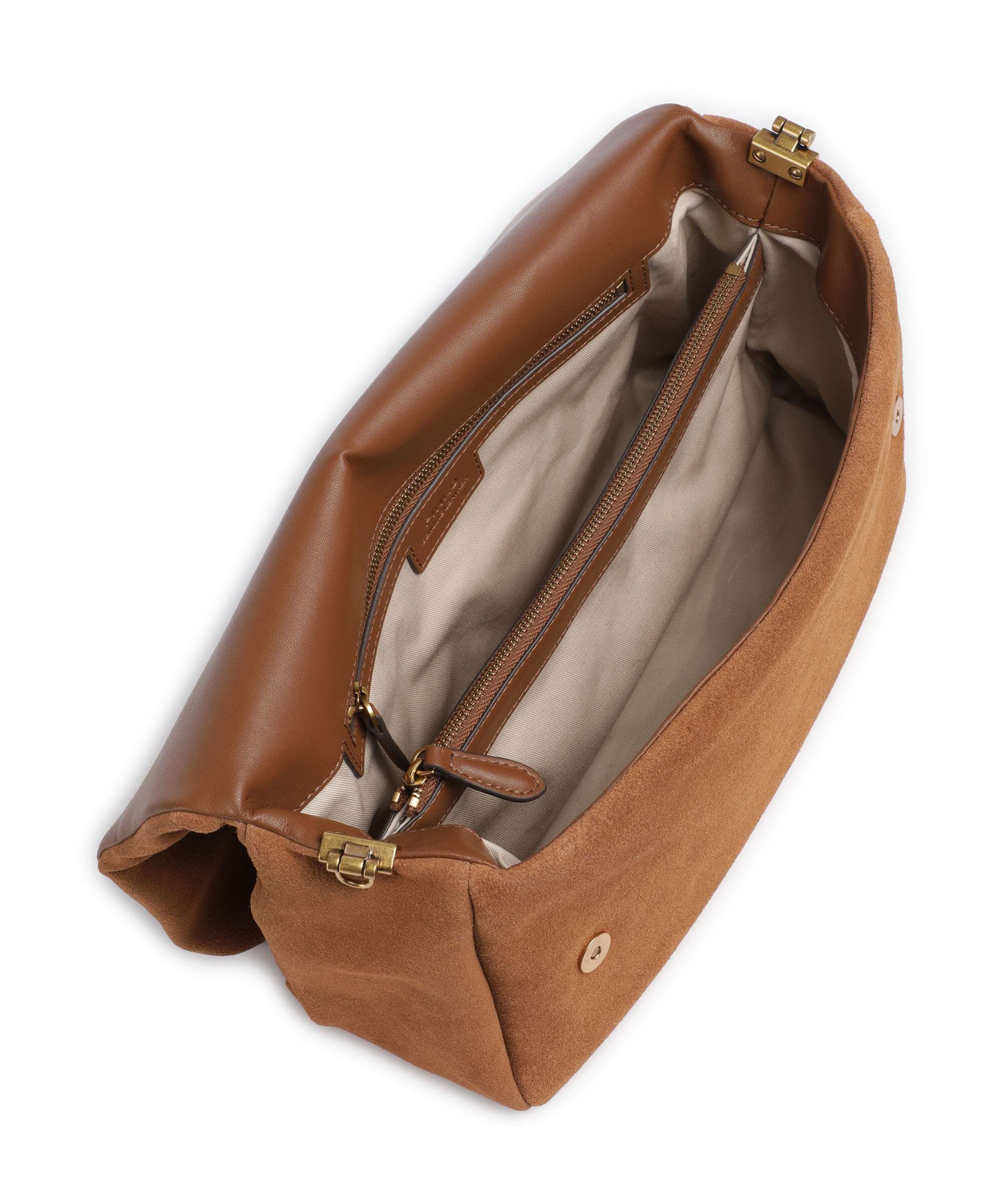 Pinko Click Soft Horizontal Shoulder bag marrone/leone/antique gold - Image 5