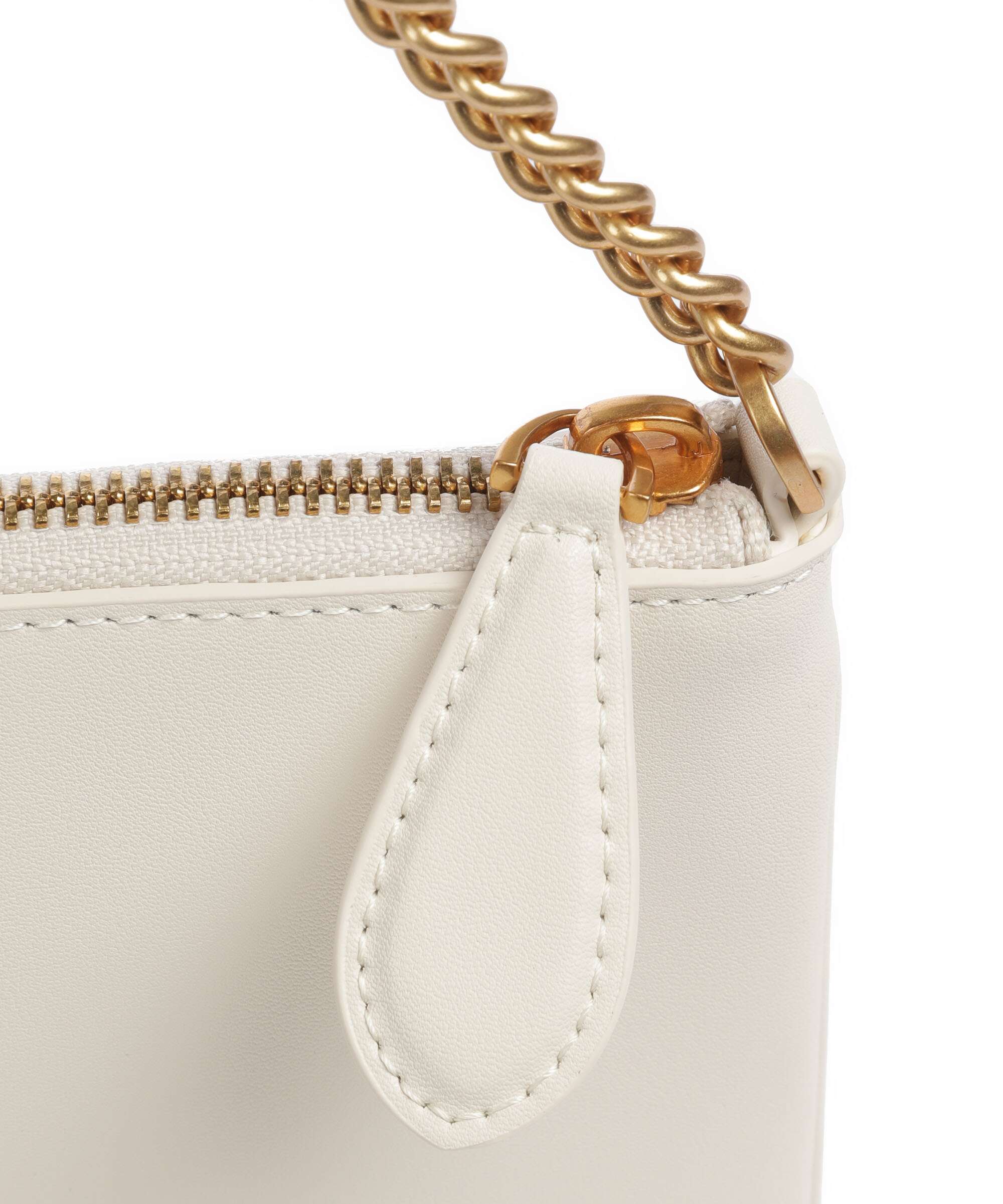 Pinko Flat Horizontal Shoulder bag bianco seta/antique gold - Image 4