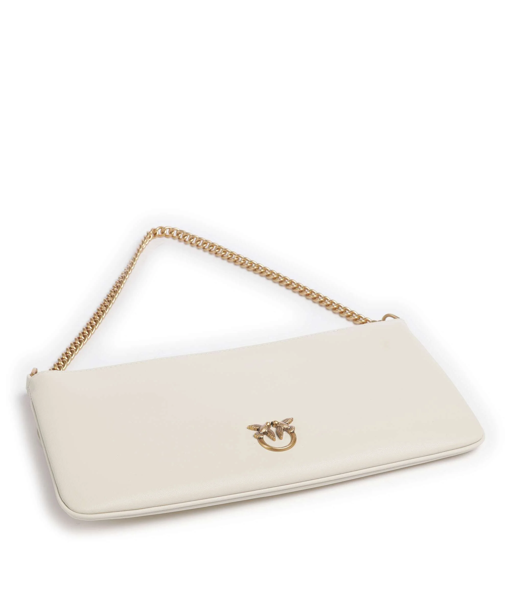 Pinko Flat Horizontal Shoulder bag bianco seta/antique gold - Image 5