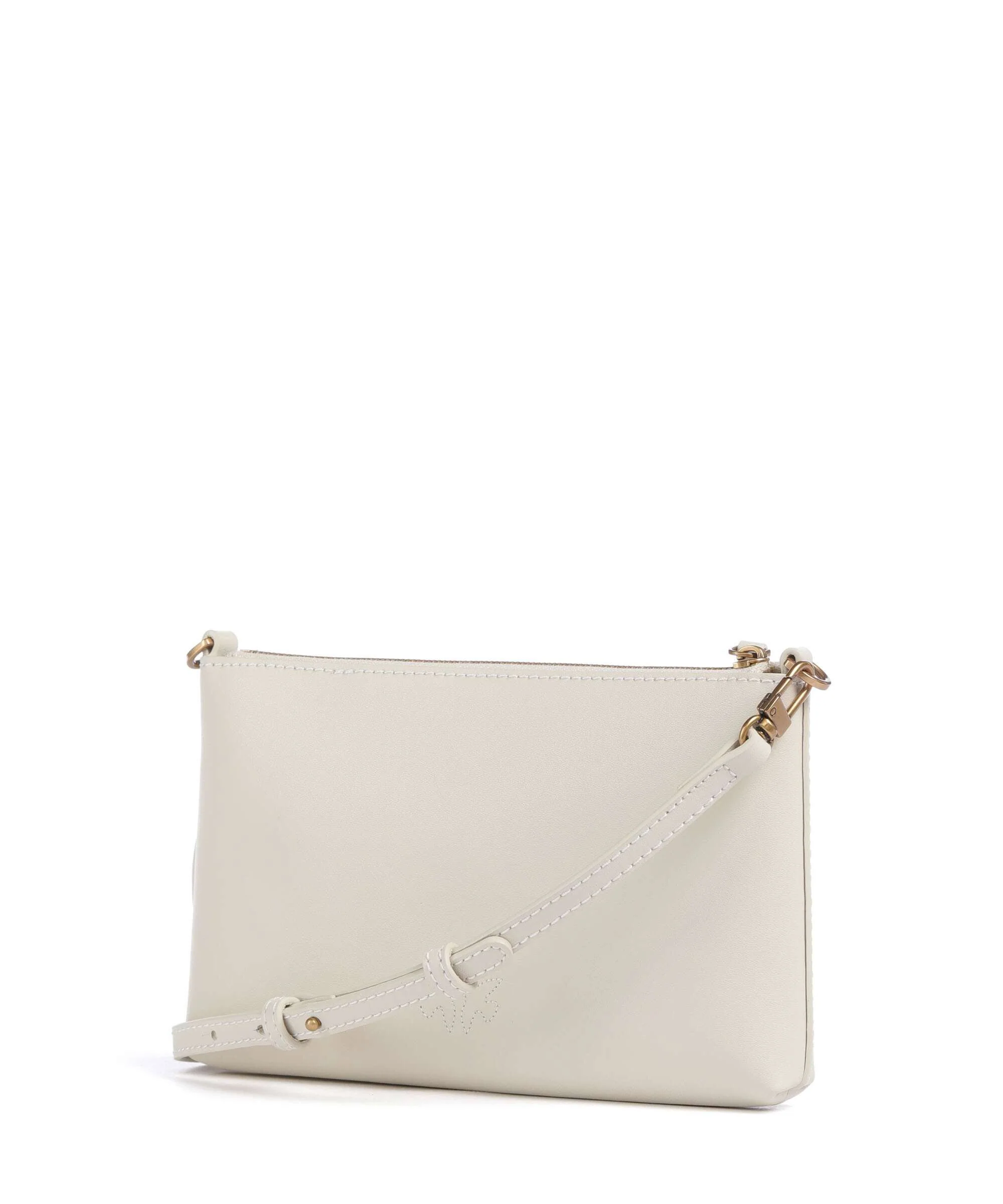 Pinko Flat Mini Crossbody bag bianco seta/antique gold - Image 2