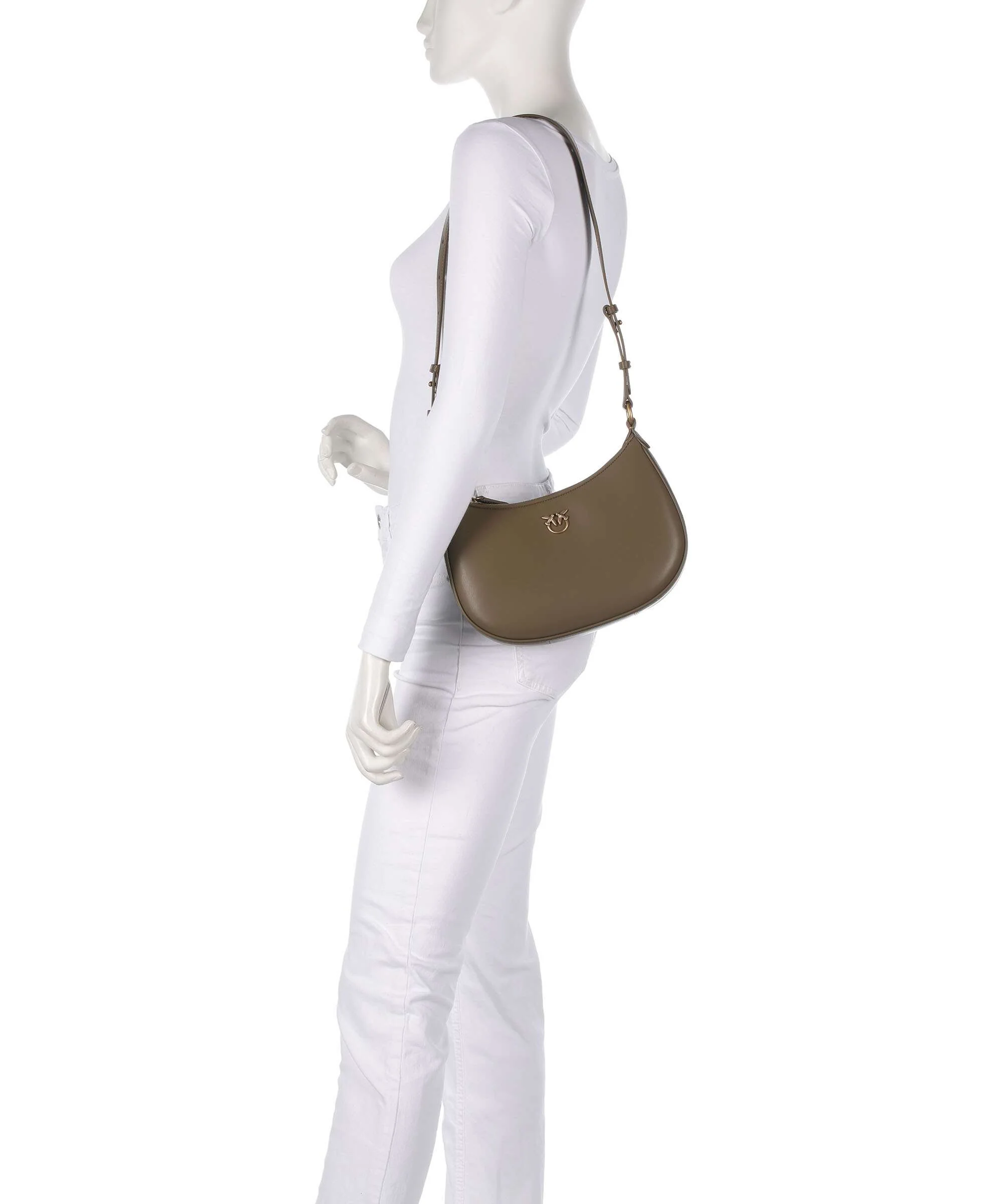 Pinko Half Moon Mini Shoulder bag scricciolo/antique gold - Image 3