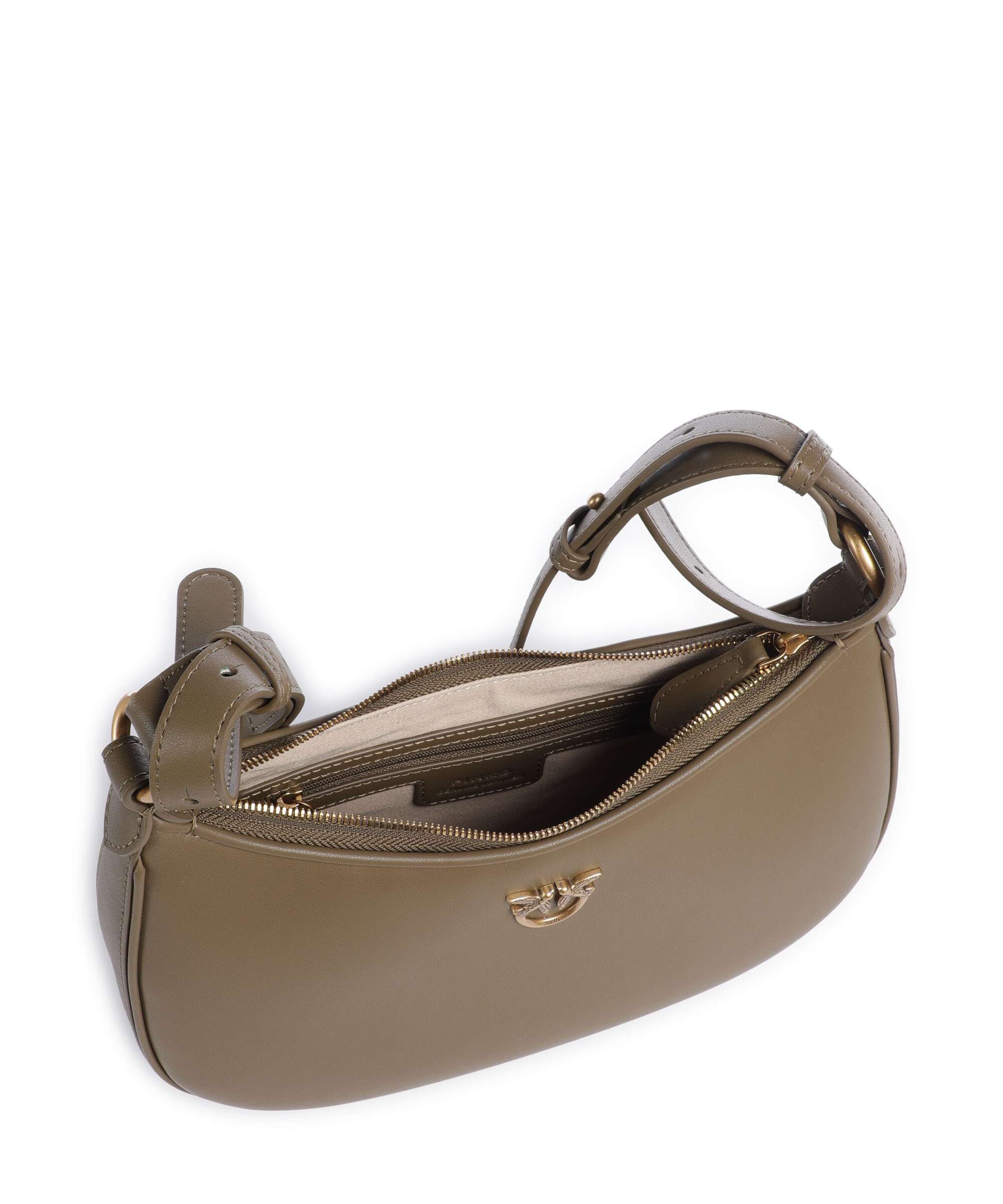 Pinko Half Moon Mini Shoulder bag scricciolo/antique gold - Image 6
