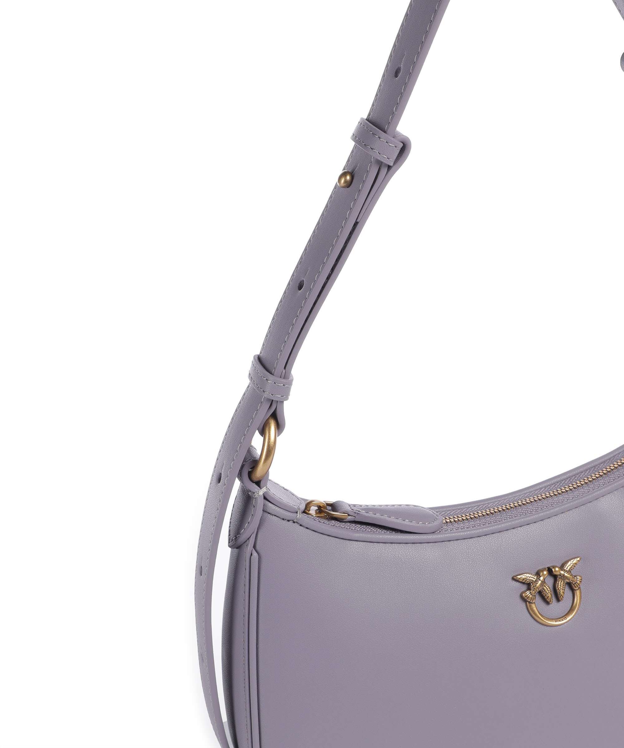 Pinko Half Moon Mini Shoulder bag cenerre viola/antique gold - Image 4