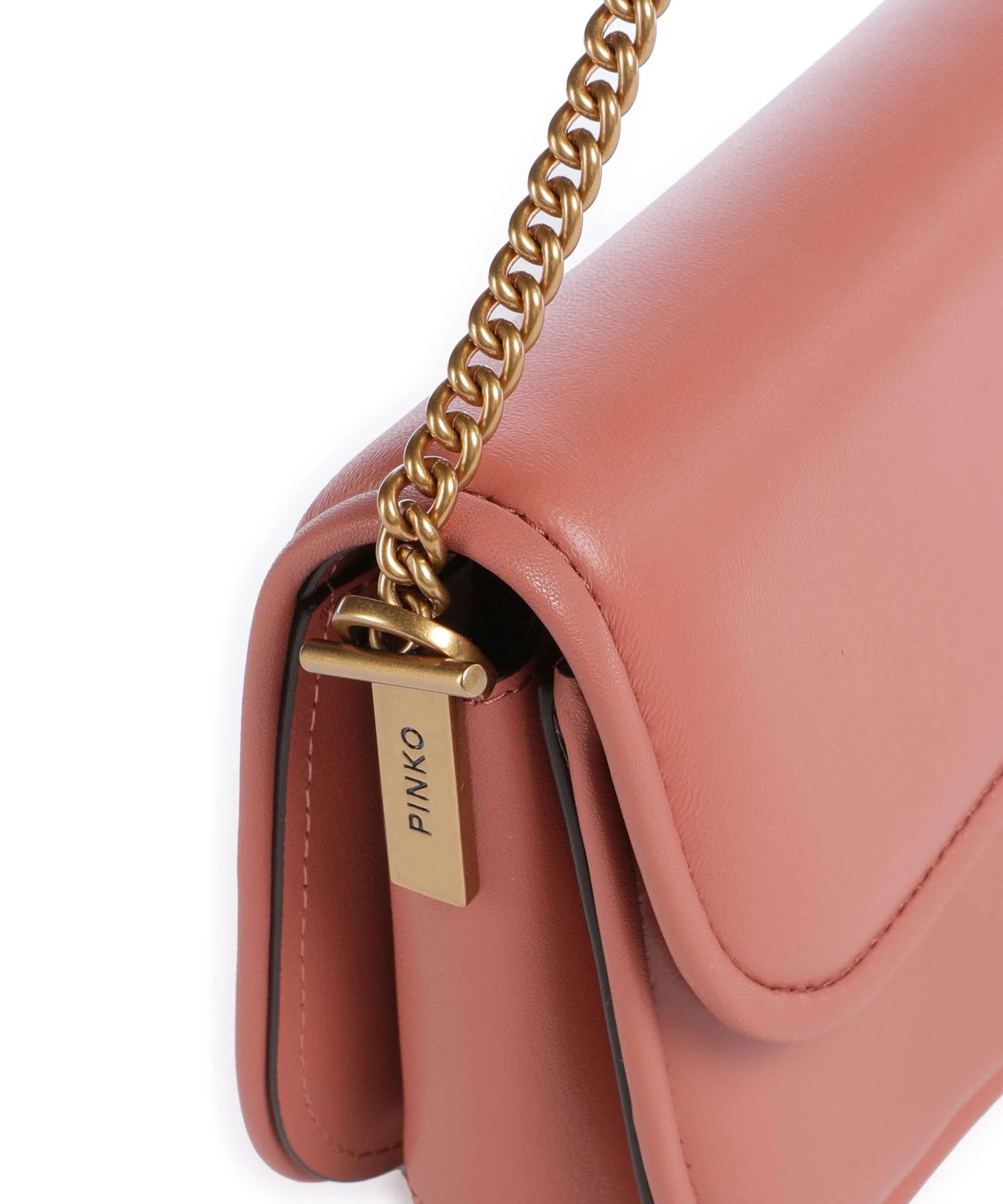 Pinko Love Box Horizontal Shoulder bag marrone aragona/antique gold - Image 5
