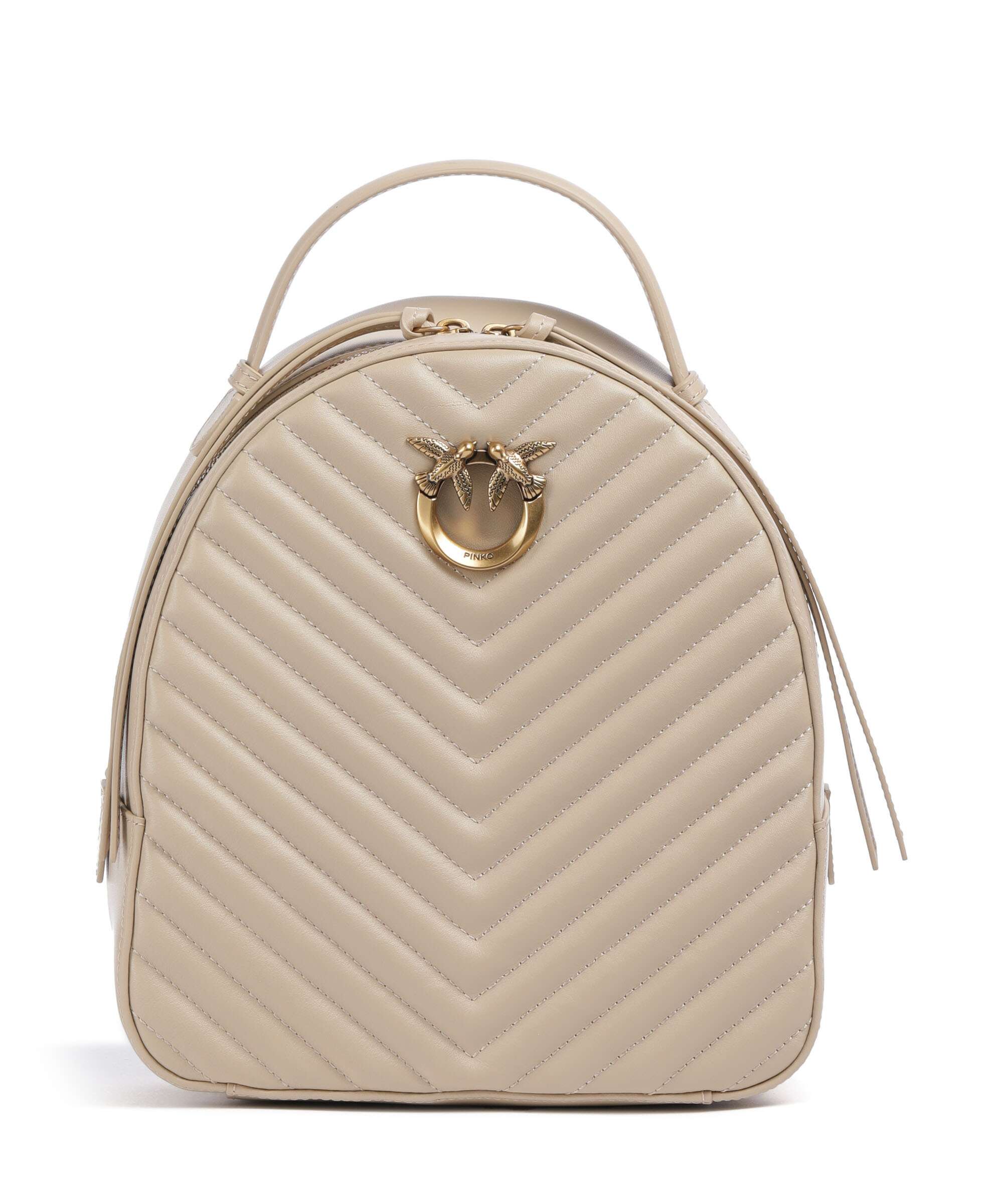 Pinko Love Click Backpack beige/grigio fumo/antique gold