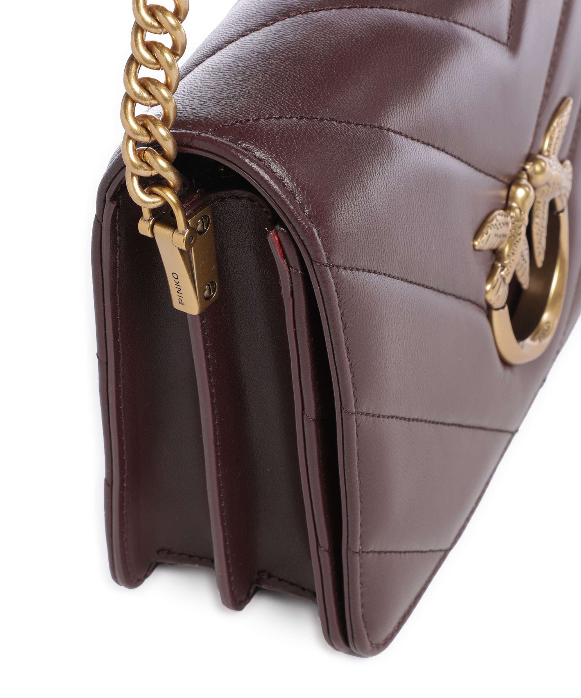 Pinko Love Click Classic Crossbody bag uva di catawba/antique gold - Image 4