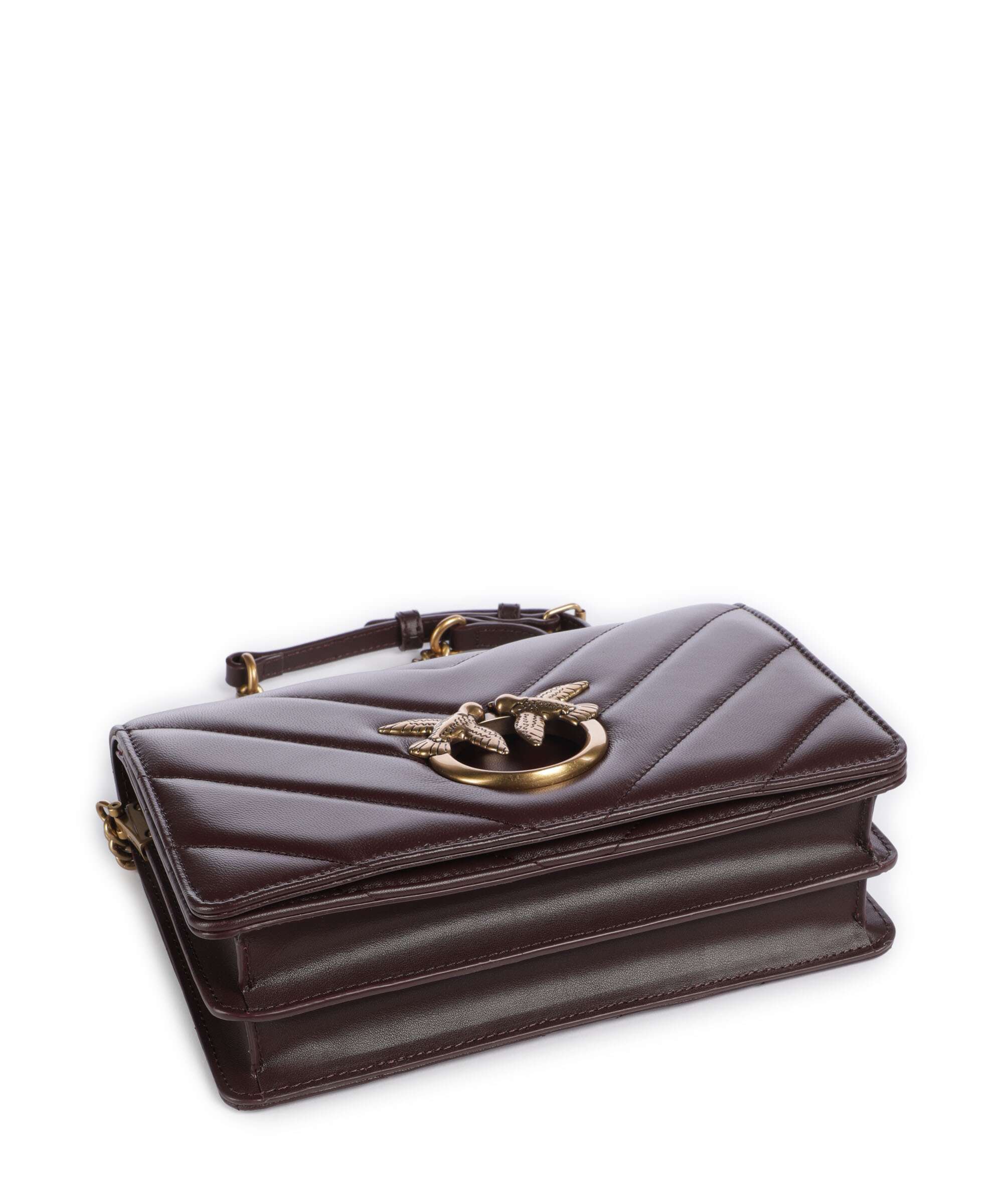 Pinko Love Click Classic Crossbody bag uva di catawba/antique gold - Image 5