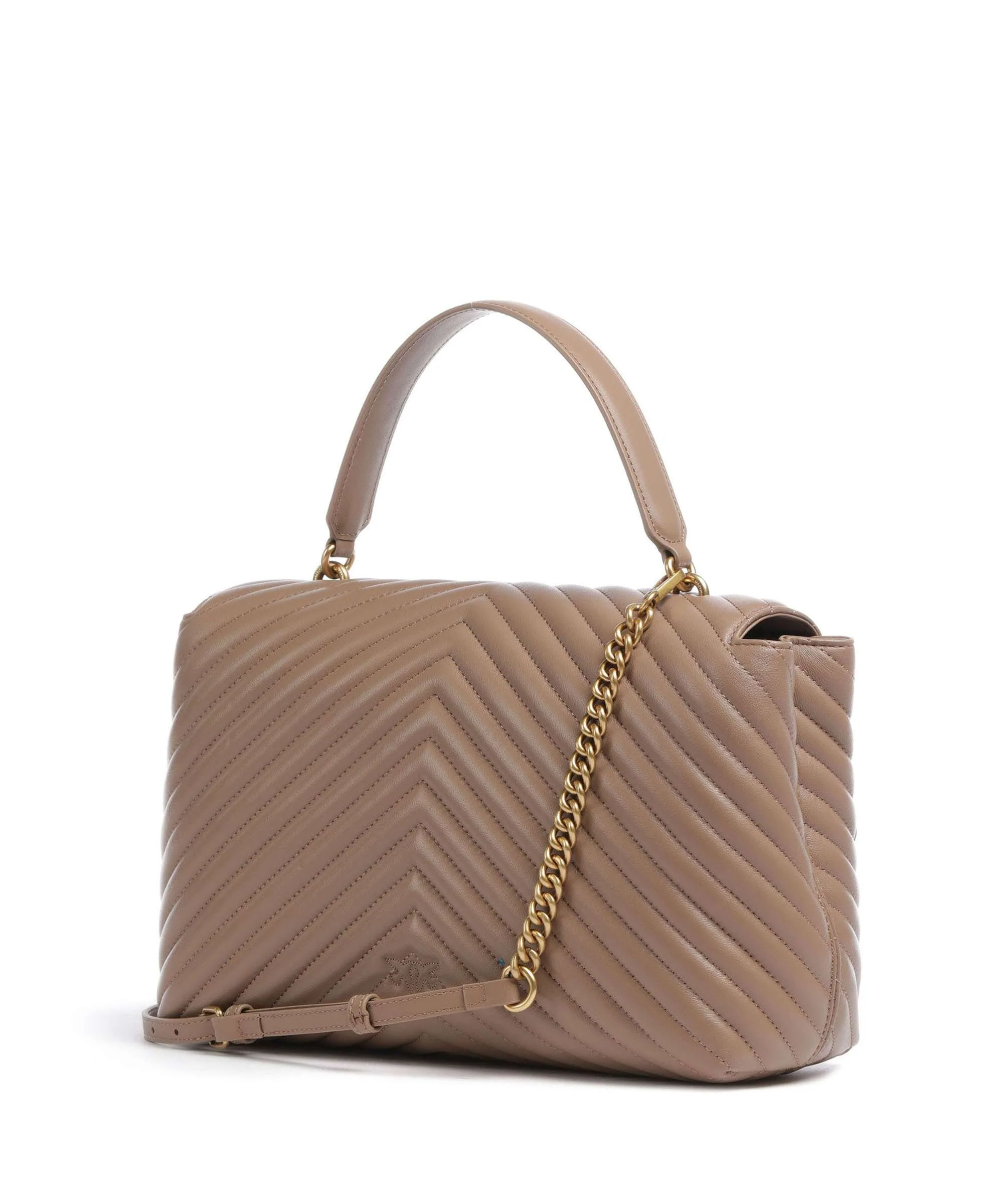 Pinko Love Lady Puff Big Handbag biscotto zenzero - Image 2